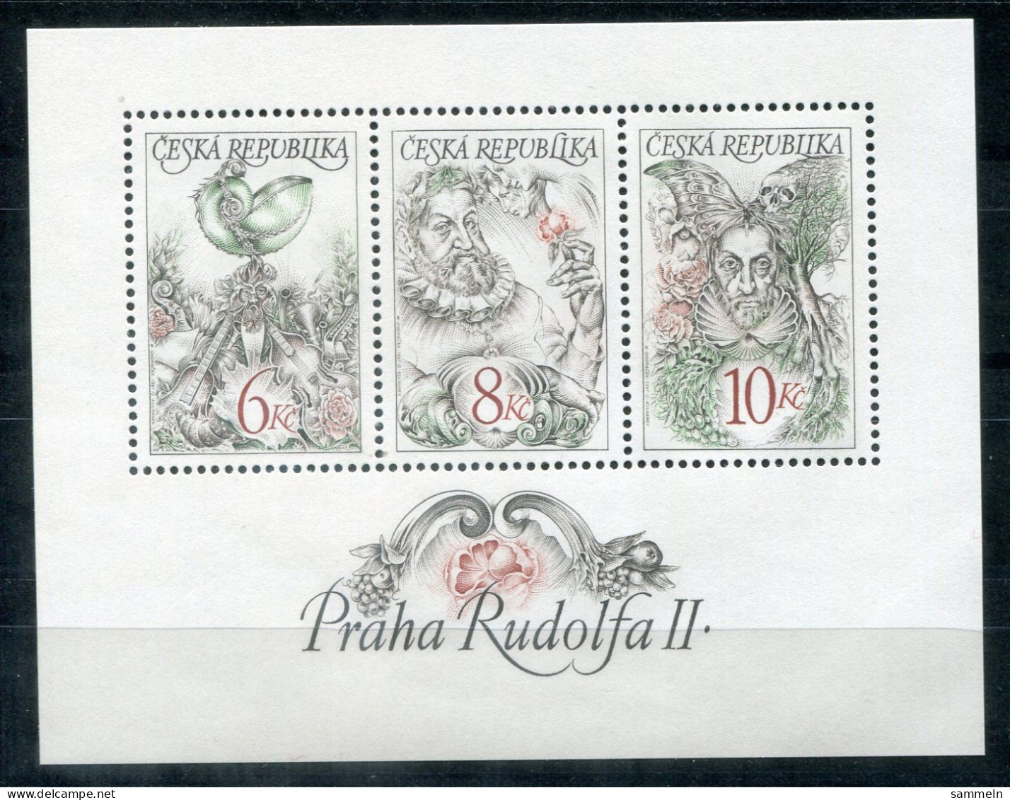 TSCHECHISCHE REPUBLIK Block 4, Bl.4 Mnh - Kaiser Rudolf II. - CZECH REPUBLIC / RÉPUBLIQUE TCHÈQUE - Blokken & Velletjes