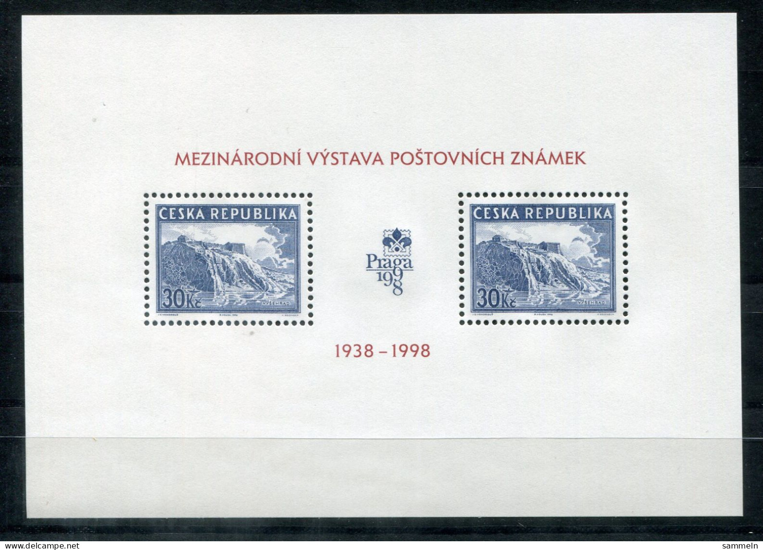 TSCHECHISCHE REPUBLIK Block 6, Bl.6 Mnh - Praga '98 - CZECH REPUBLIC / RÉPUBLIQUE TCHÈQUE - Blocs-feuillets