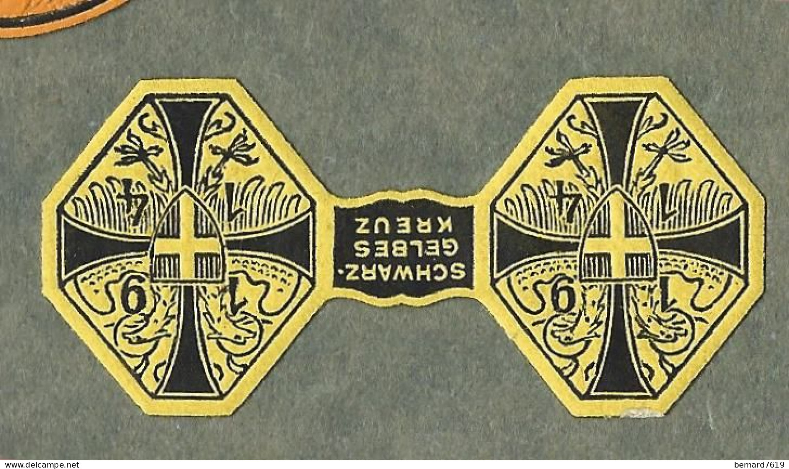 Cachet De Fermeture -  Allemagne   -schwarz Gelbes Kreuz - Erinnophilie