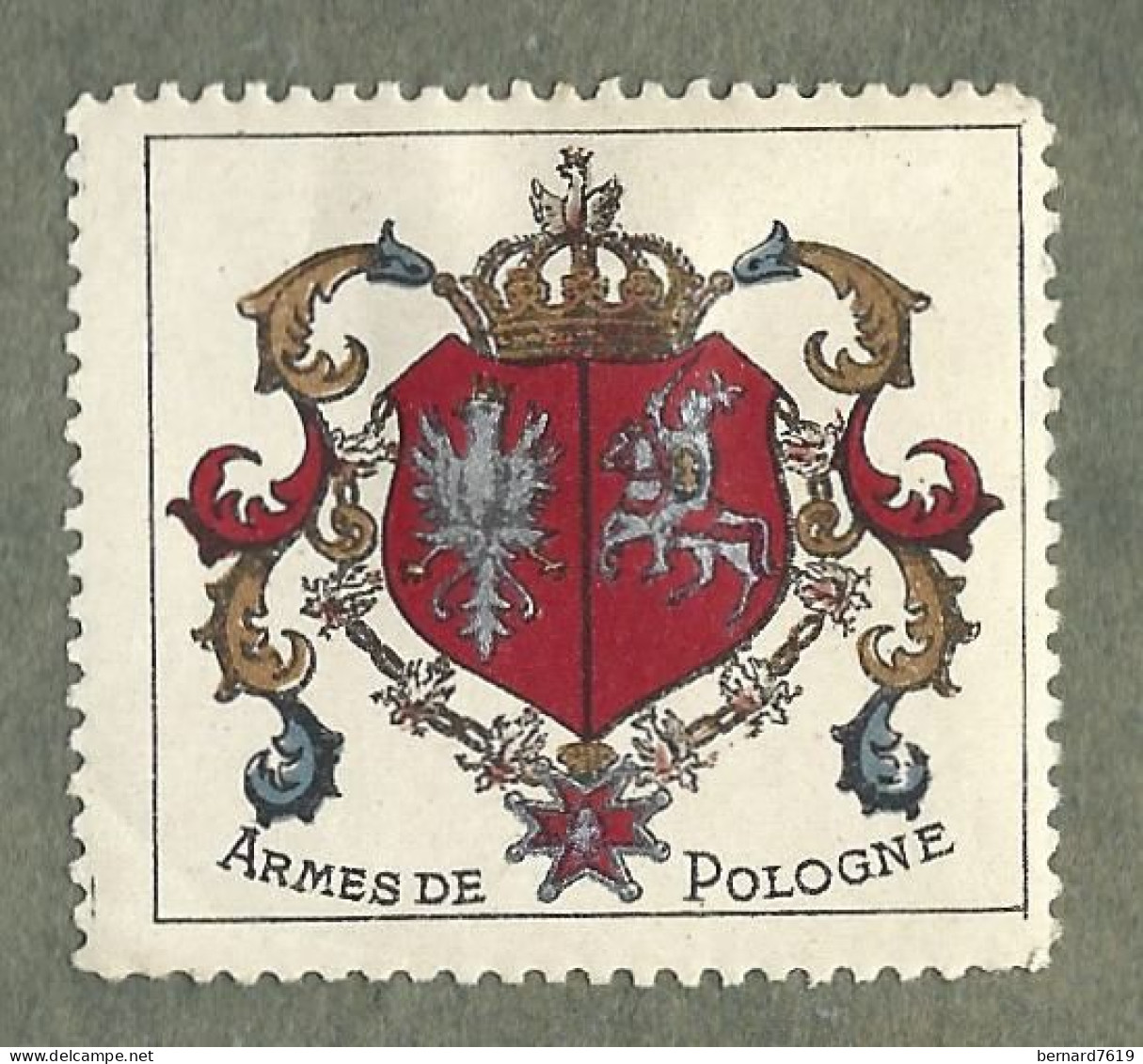 Cachet De Fermeture - Pologne -  Armes De Varsovie - Erinnophilie