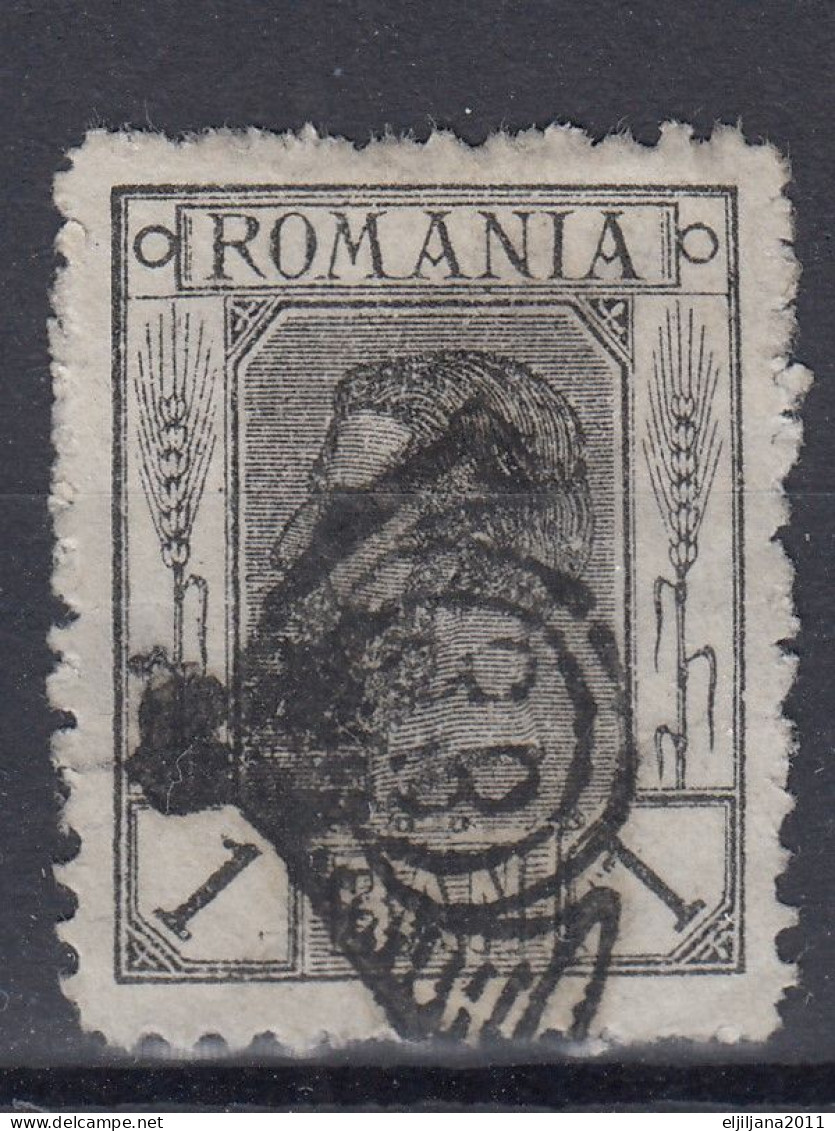 ⁕ Romania 1903 Rumänien ⁕ Prince Karl I / King Carol I. 1 Ban Mi.129 ⁕ 1v Used / Canceled By Number 33 - Usado