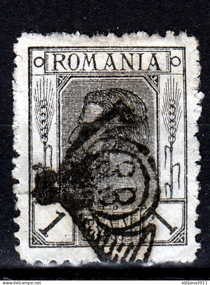 ⁕ Romania 1903 Rumänien ⁕ Prince Karl I / King Carol I. 1 Ban Mi.129 ⁕ 1v Used / Canceled By Number 33 - Oblitérés