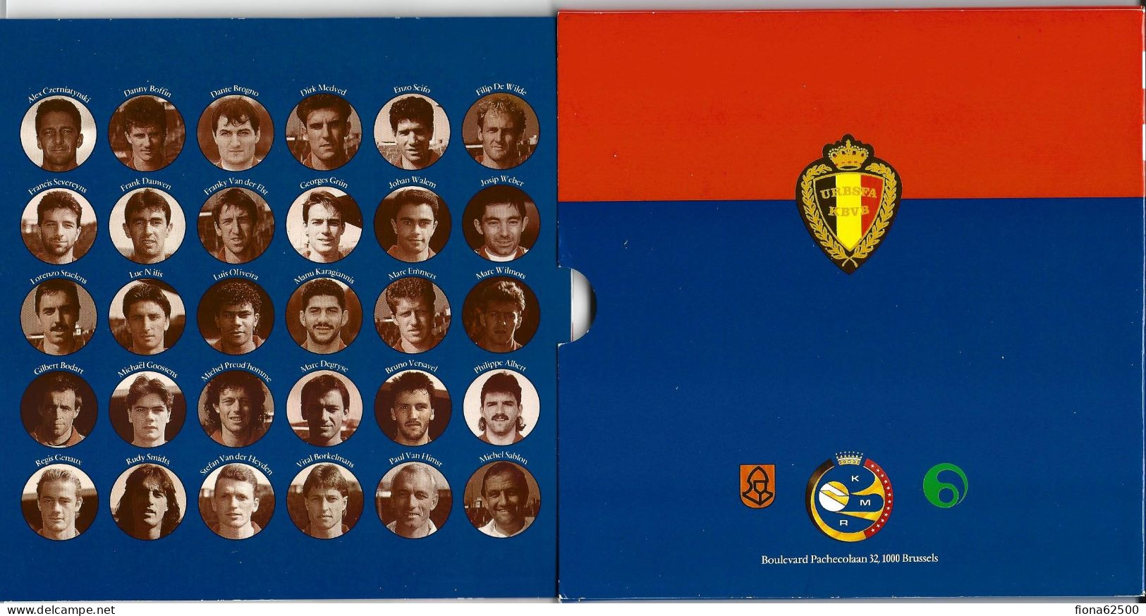 ROYAUME DE BELGIQUE . SERIE FDC 1994 . FOOTBALL . - FDC, BU, BE, Astucci E Ripiani