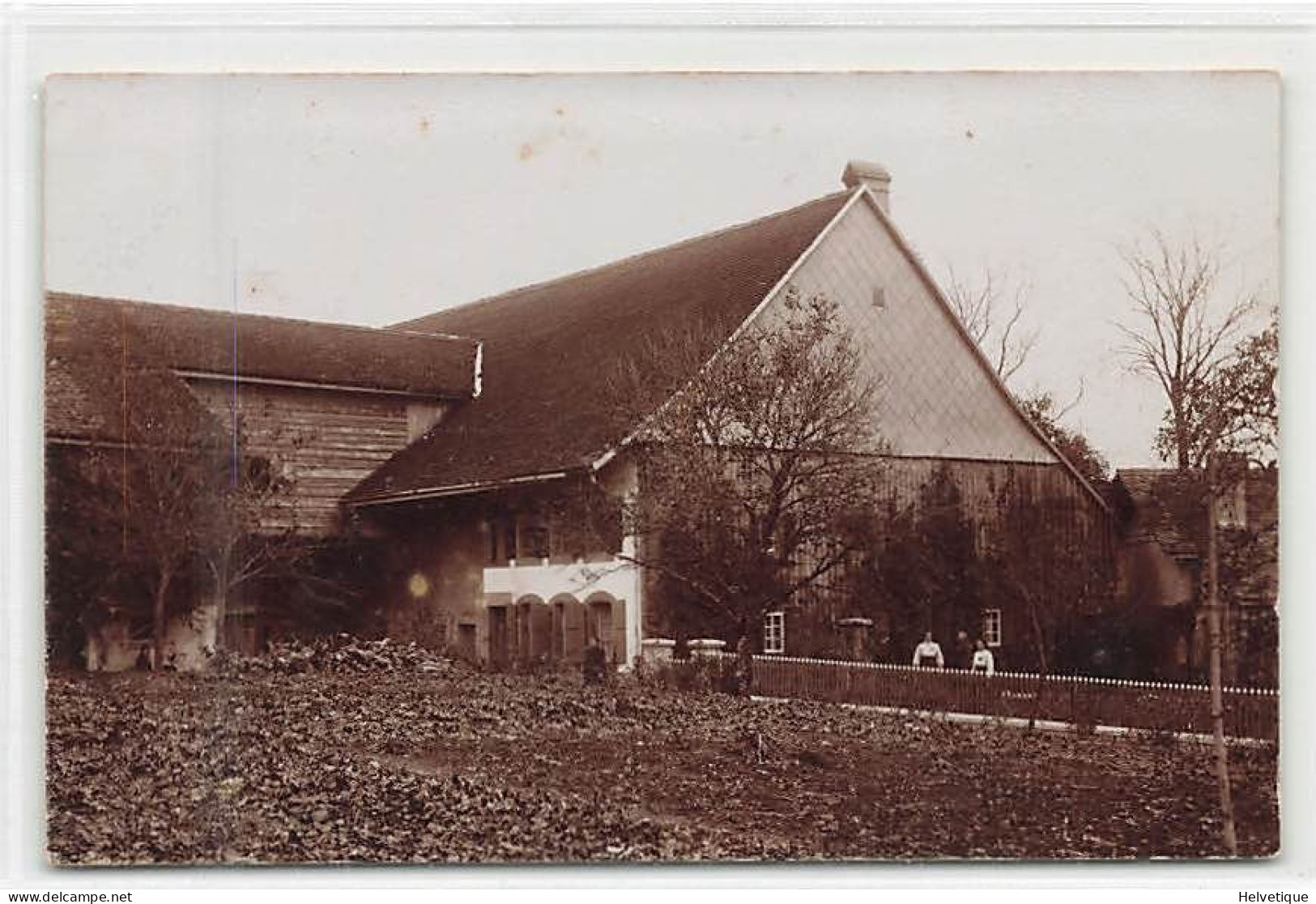 Carte-Photo Ferme à Ropraz 1913 - Ropraz