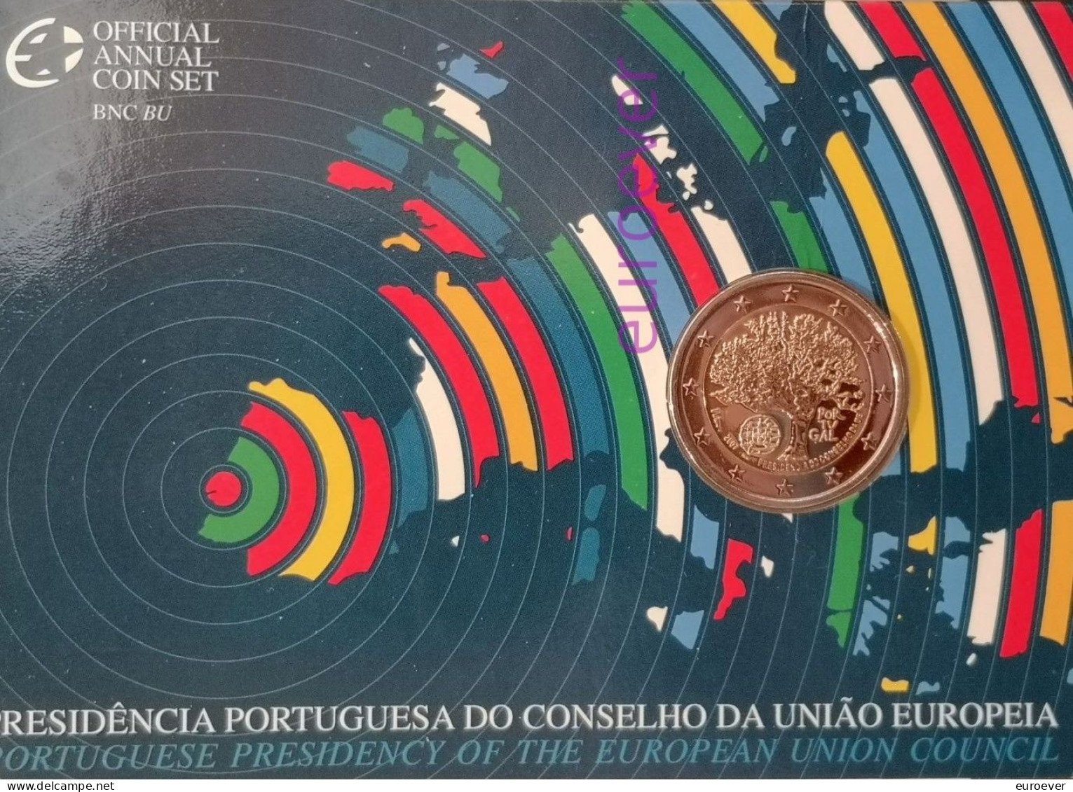 2 Euro Gedenkmünze 2007 Nr. 3 - Portugal - Vorsitz EU BU Coincard - Portugal