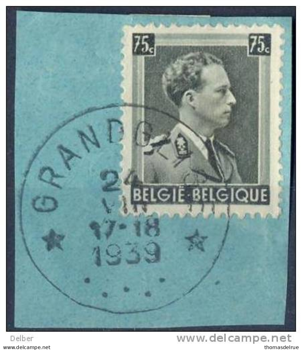 Ri611:  N° 480: Sterstempel: * GRANDGLIZE * - 1936-1957 Open Kraag