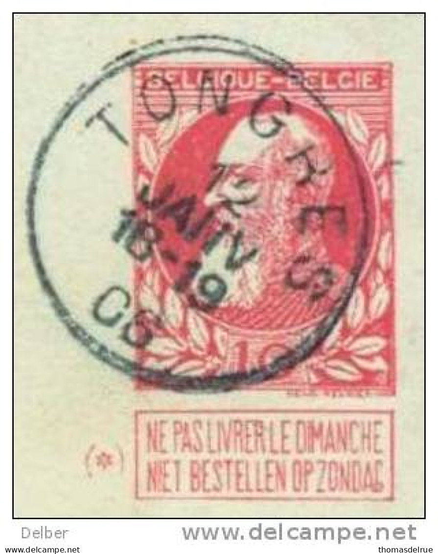 _N740: CARTE-LETTRE / KAARTBRIEF..10ct: :TONGRES 12 JANV 18-19 08 > LOOZ - Postbladen