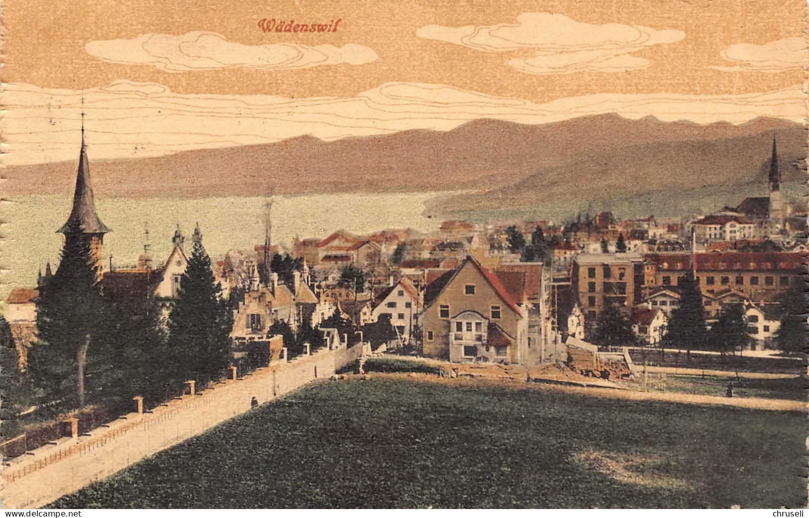 Wädenswil    Litho  Art.  Guggenheim - Wädenswil