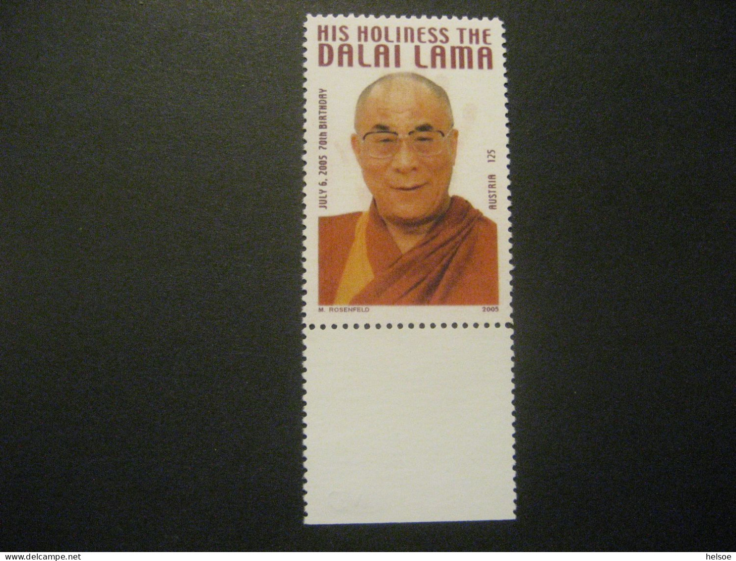 Österreich 2005- Dalai Lama Zum 70. Geburtstag NACHDRUCK - Autres & Non Classés