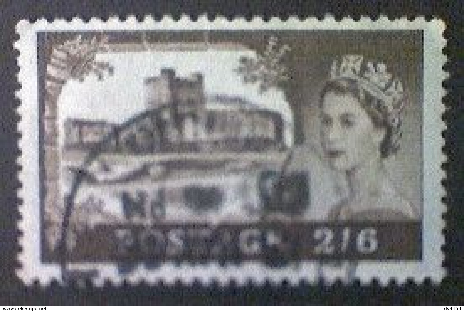 Great Britain, Scott #309, Used(o),1958, Castles: Carrickfergus, 1/6, Dark Brown - Usati