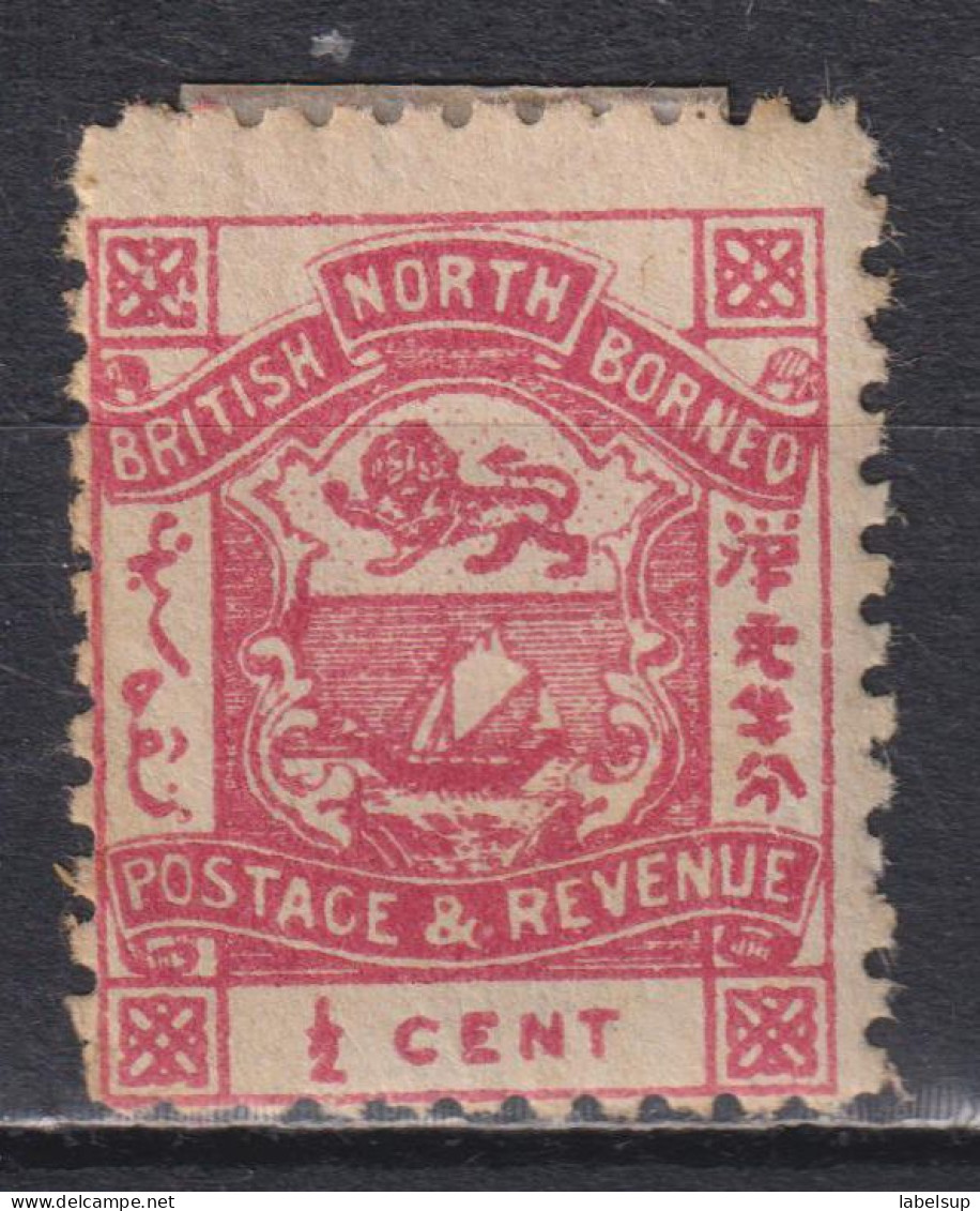 Timbre Neuf* De Bornéo Du Nord De 1889 N° 34 MH - North Borneo (...-1963)