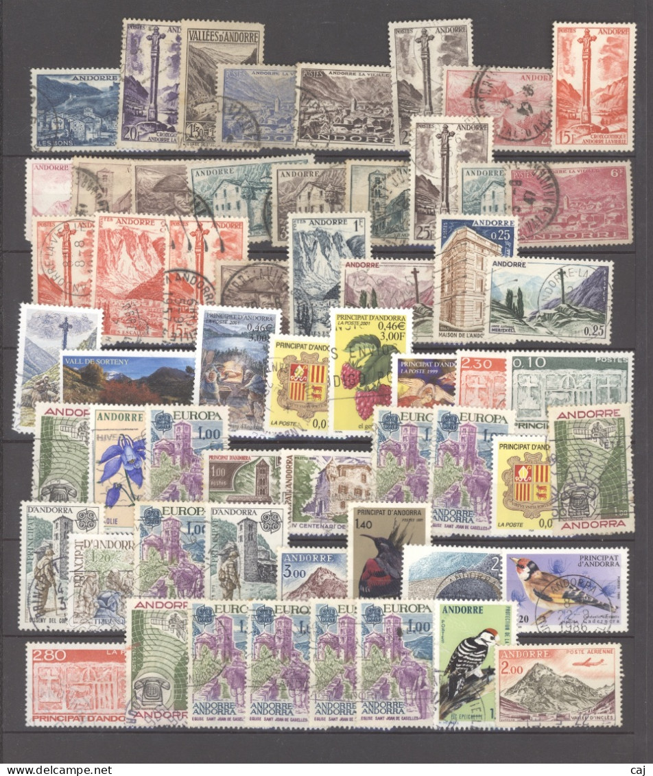 Andorre   :  58 Timbres (o) - Collections