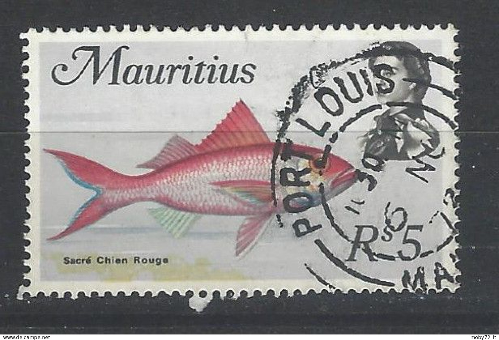 Mauritius - 1969 - Usato/used - Fish - Mi N. 347 - Maurice (1968-...)