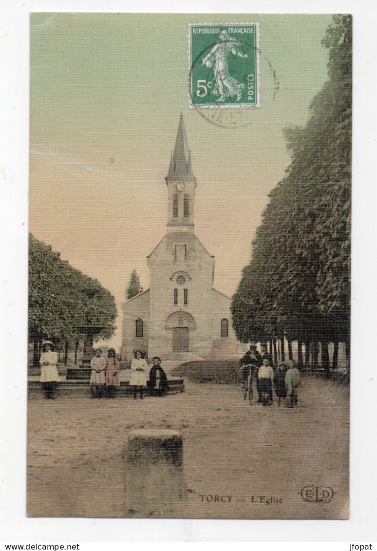 77 SEINE ET MARNE - TORCY L'Eglise, Toilée Couleur - Torcy