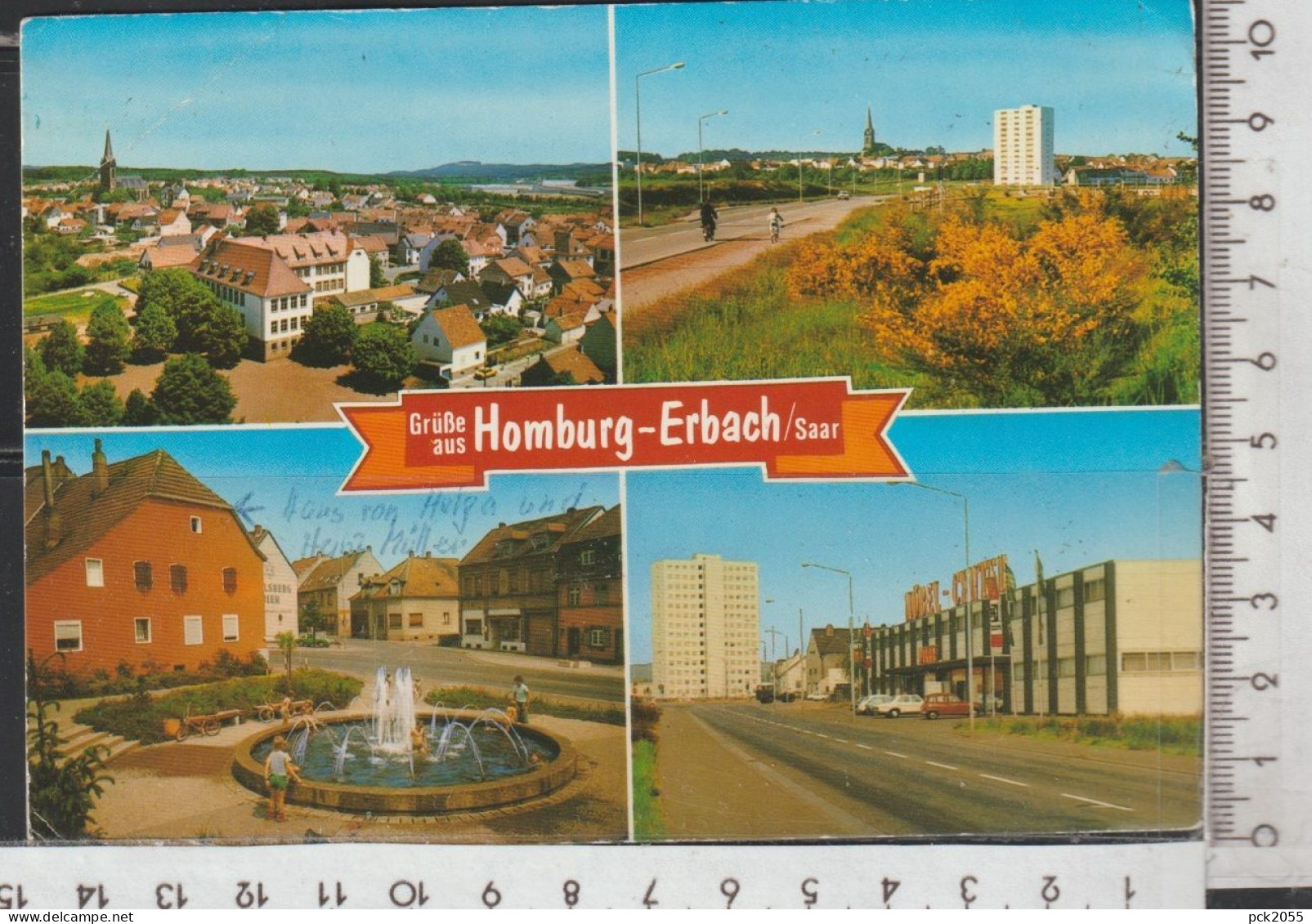 Homburg - Erbach / Saar - Mehrbildkarte -  Gelaufen 1989 ( AK 4329 ) Günstige Versandkosten - Saarpfalz-Kreis
