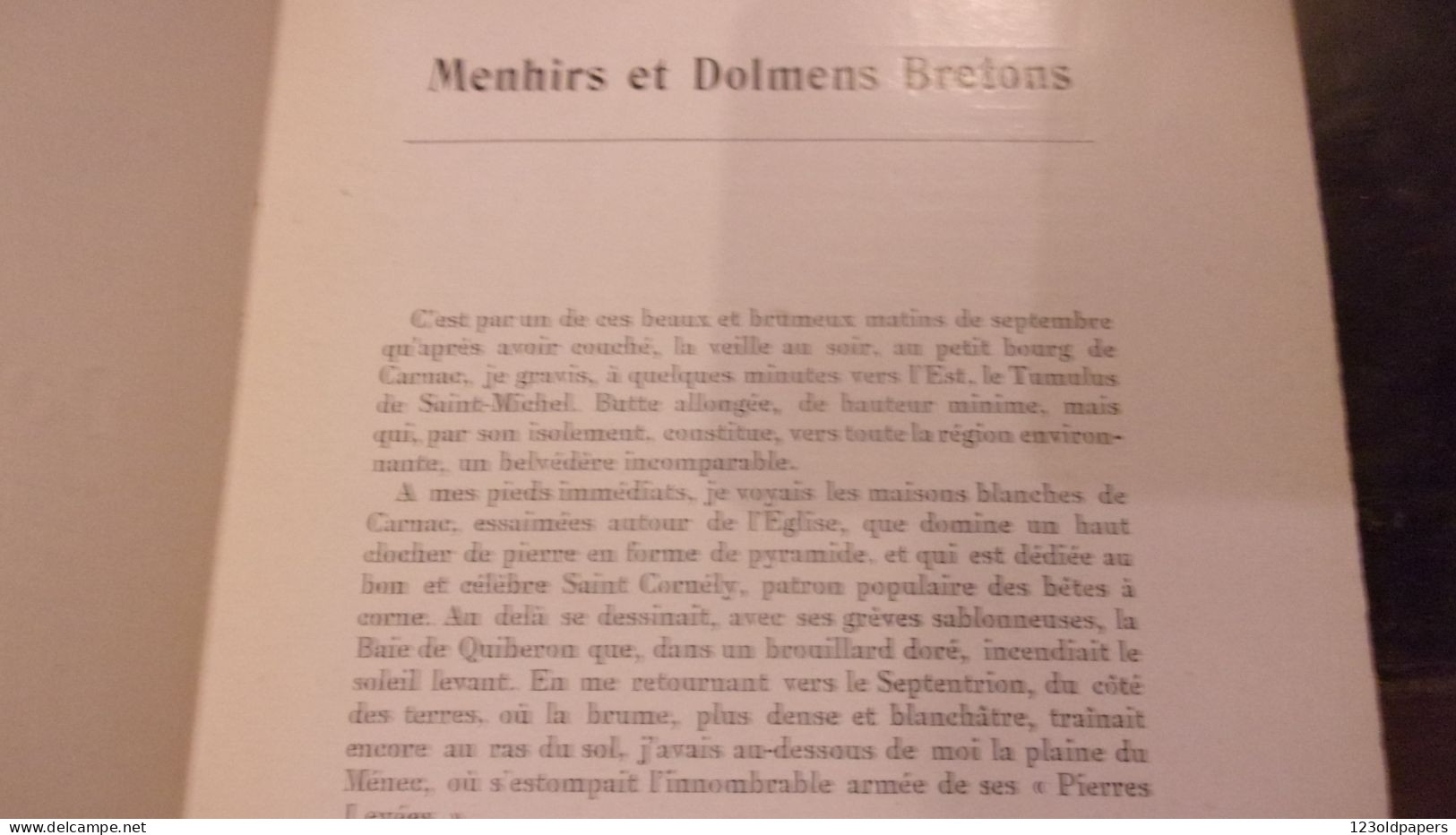 1927 Gruyer Paul‎ ‎Les Menhirs Et Dolmens Bretons NOMBREUSES PHOTOS - Bretagne