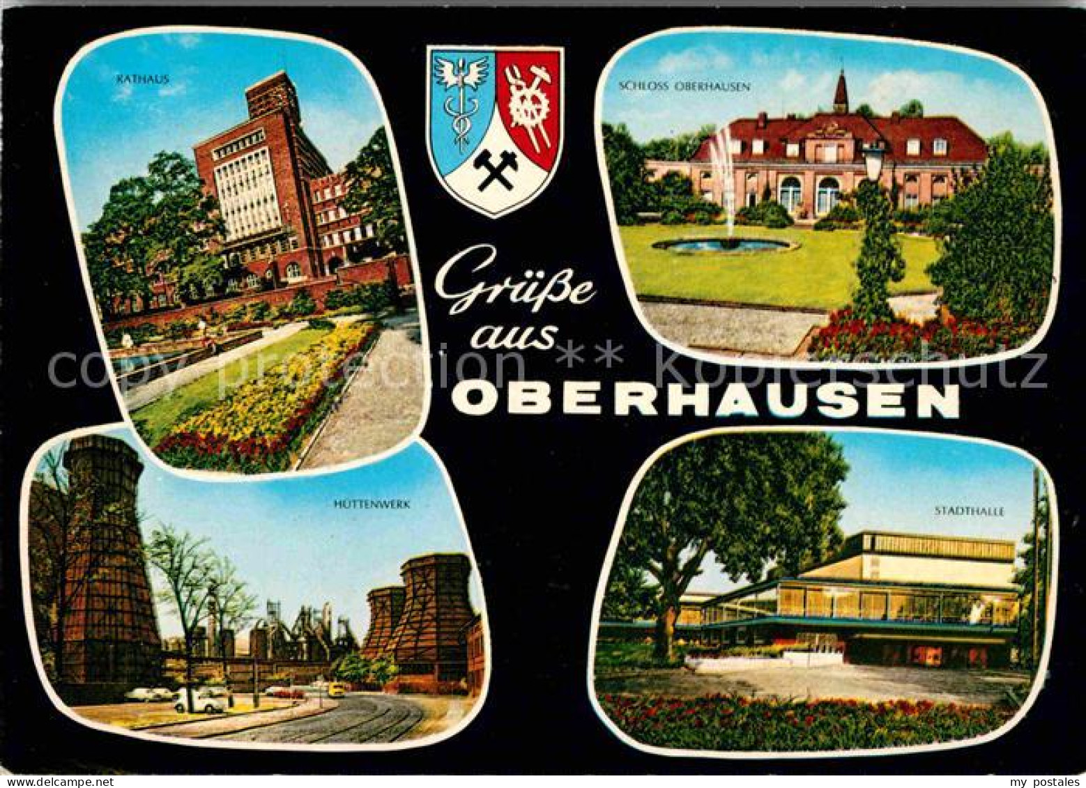 42609142 Oberhausen Rathaus Schloss Huettenwerk Stadthalle Oberhausen - Oberhausen