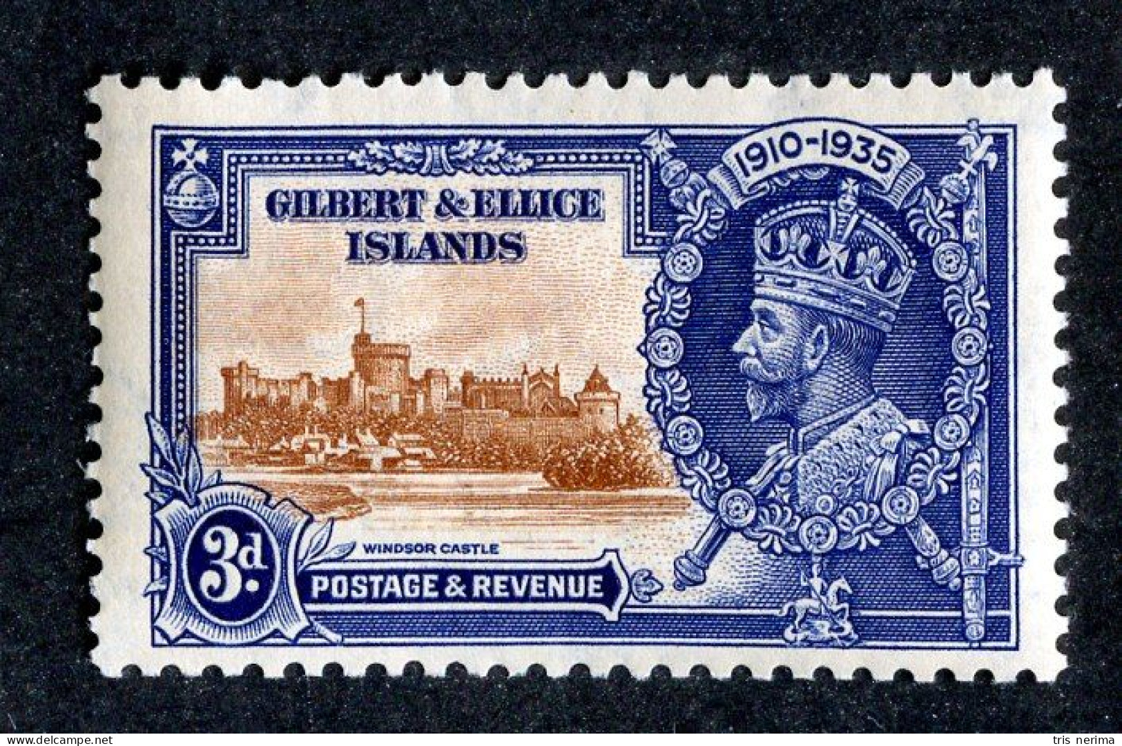 ( 208-Jub )  1935 Scott #35 M* (offers Welcome) - Gilbert & Ellice Islands (...-1979)