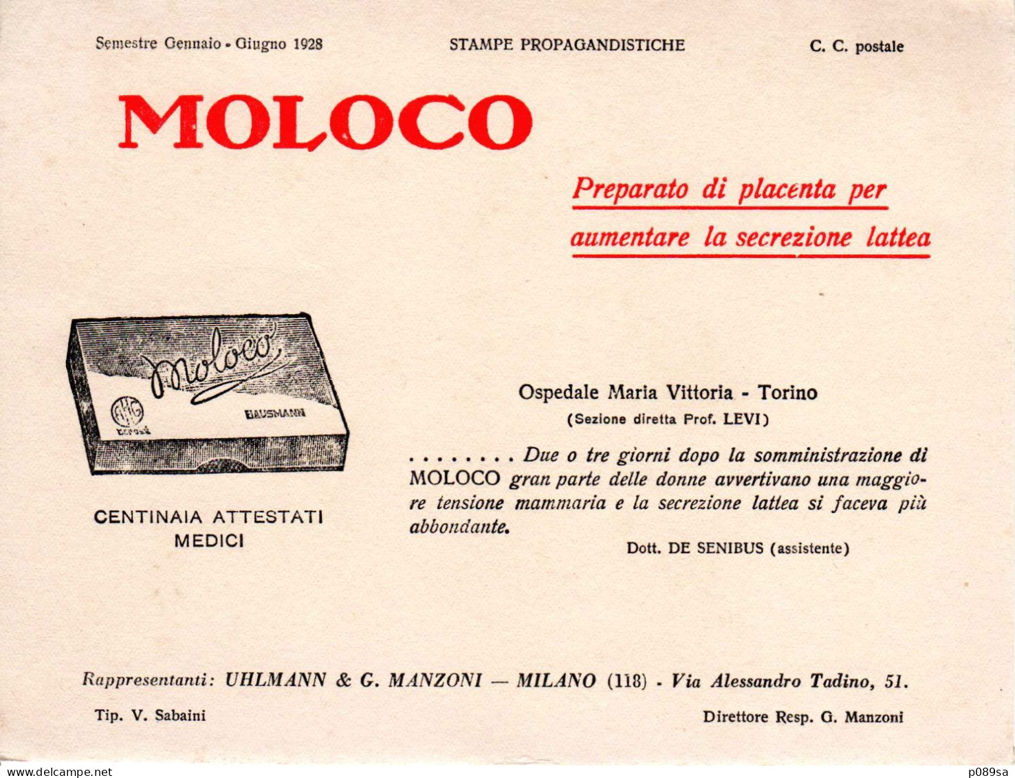 CARTA ASSORBENTE MOLOCO 1928 - M