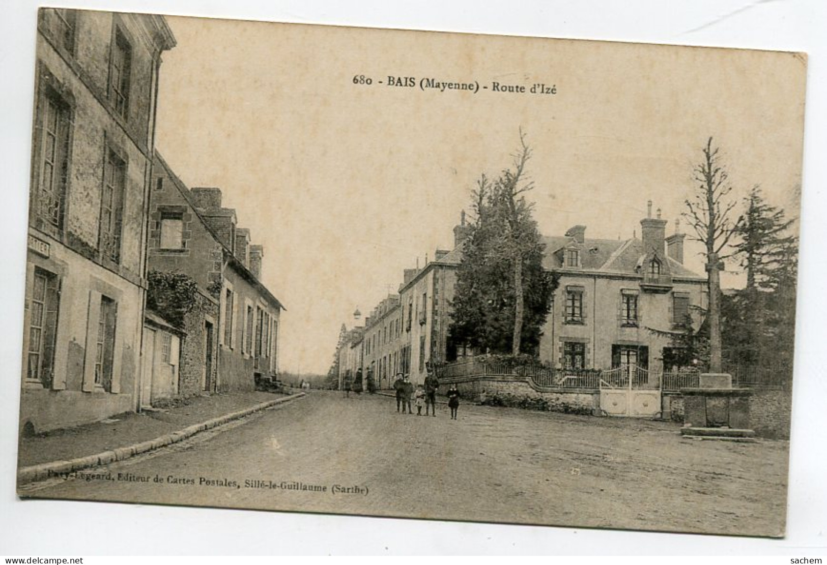 53 BAIS Enfants Route D'Ize Jolie Vila Portail Entrée écrite En 1916  D07 2022 - Bais