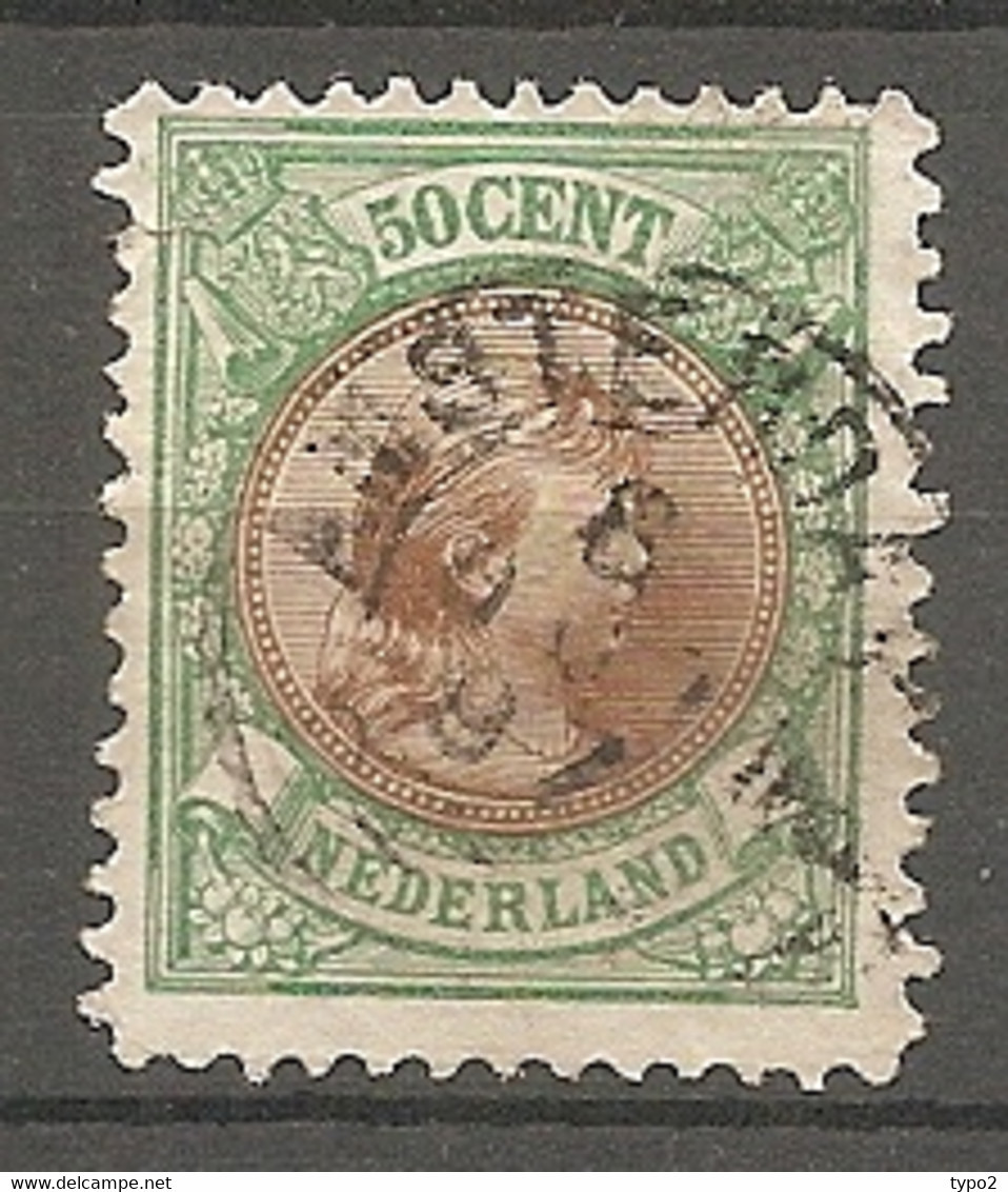 P-B - Yv. N°  44  (o)  50c Vert Et Brun  Wilhelmine  Cote 12  Euro  BE  2 Scans - Gebruikt