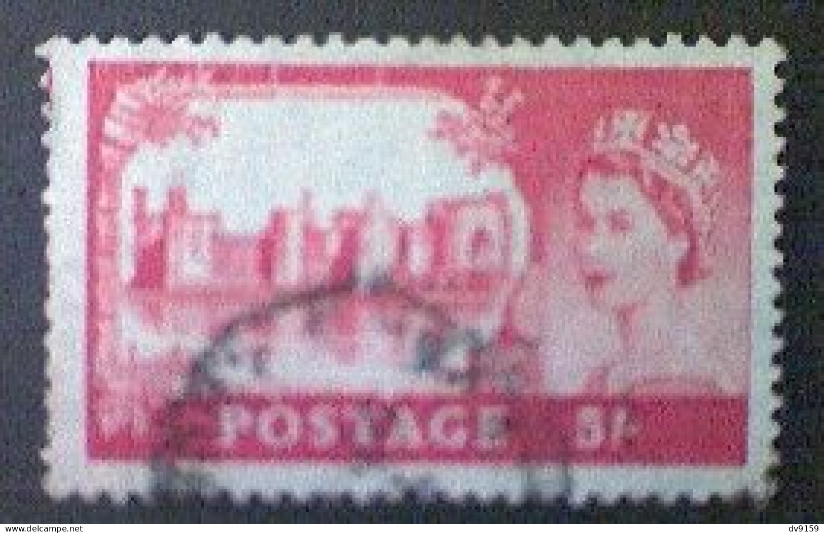 Great Britain, Scott #310, Used(o),1958, Castles: Caernarvon, 5/, Crimson - Usati