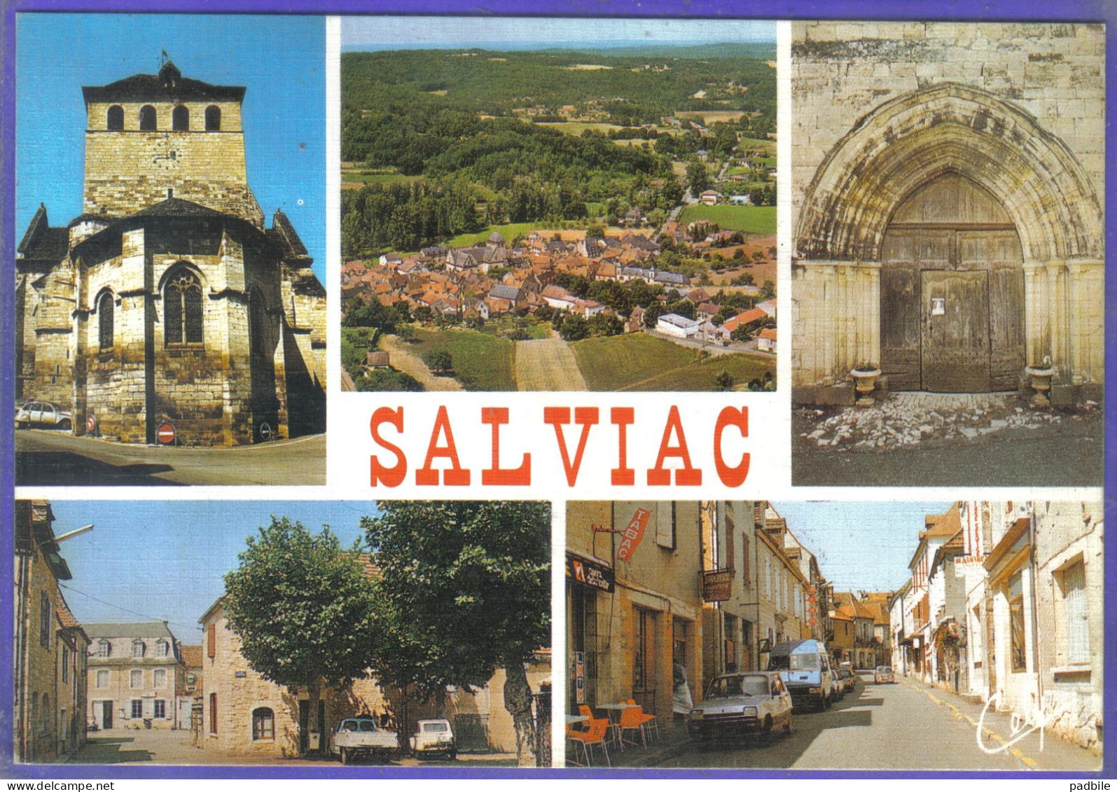 Carte Postale Toilée 46. Salviac  Très Beau Plan - Salviac