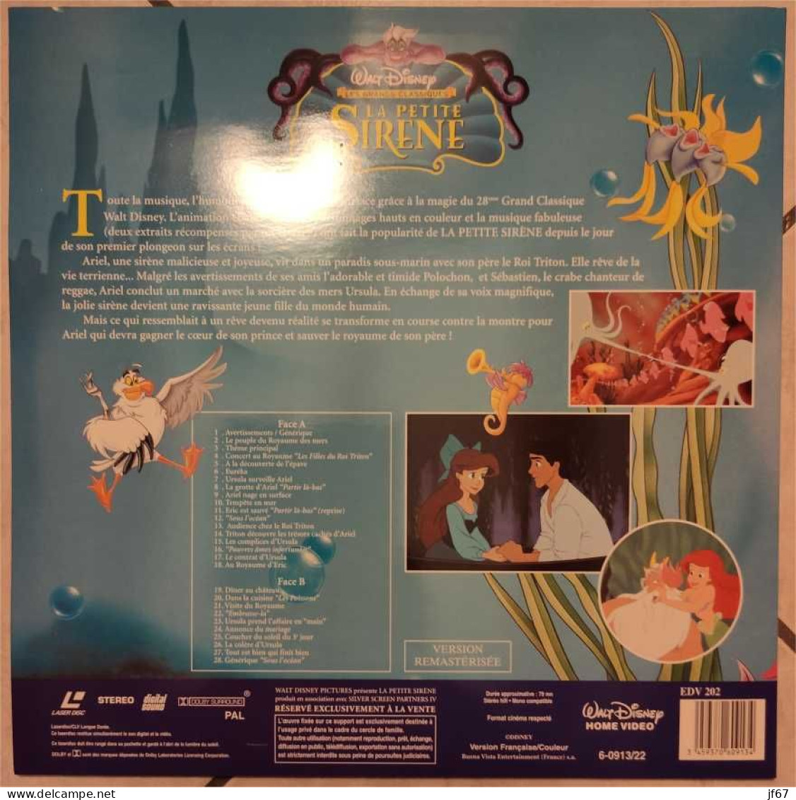 La Petite Sirene (Laserdisc / LD) Disney - Autres Formats