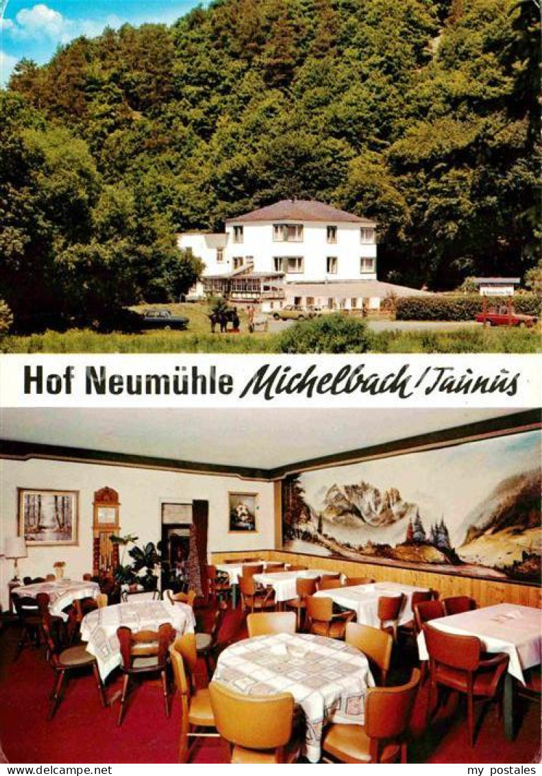 42607312 Michelbach Taunus Hof Neumuehle Speisesaal Hotel Restaurant Cafe Usinge - Usingen