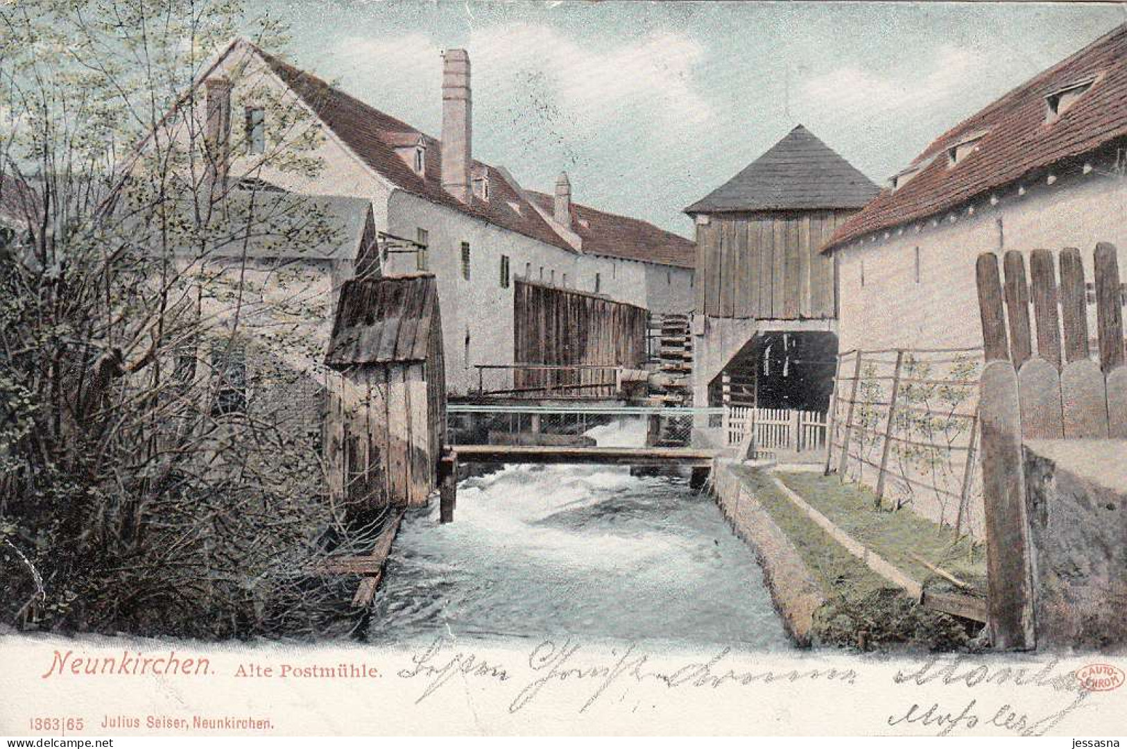 AK - (NÖ) NEUNKIRCHEN - Alte Postmühle 1904 - Neunkirchen