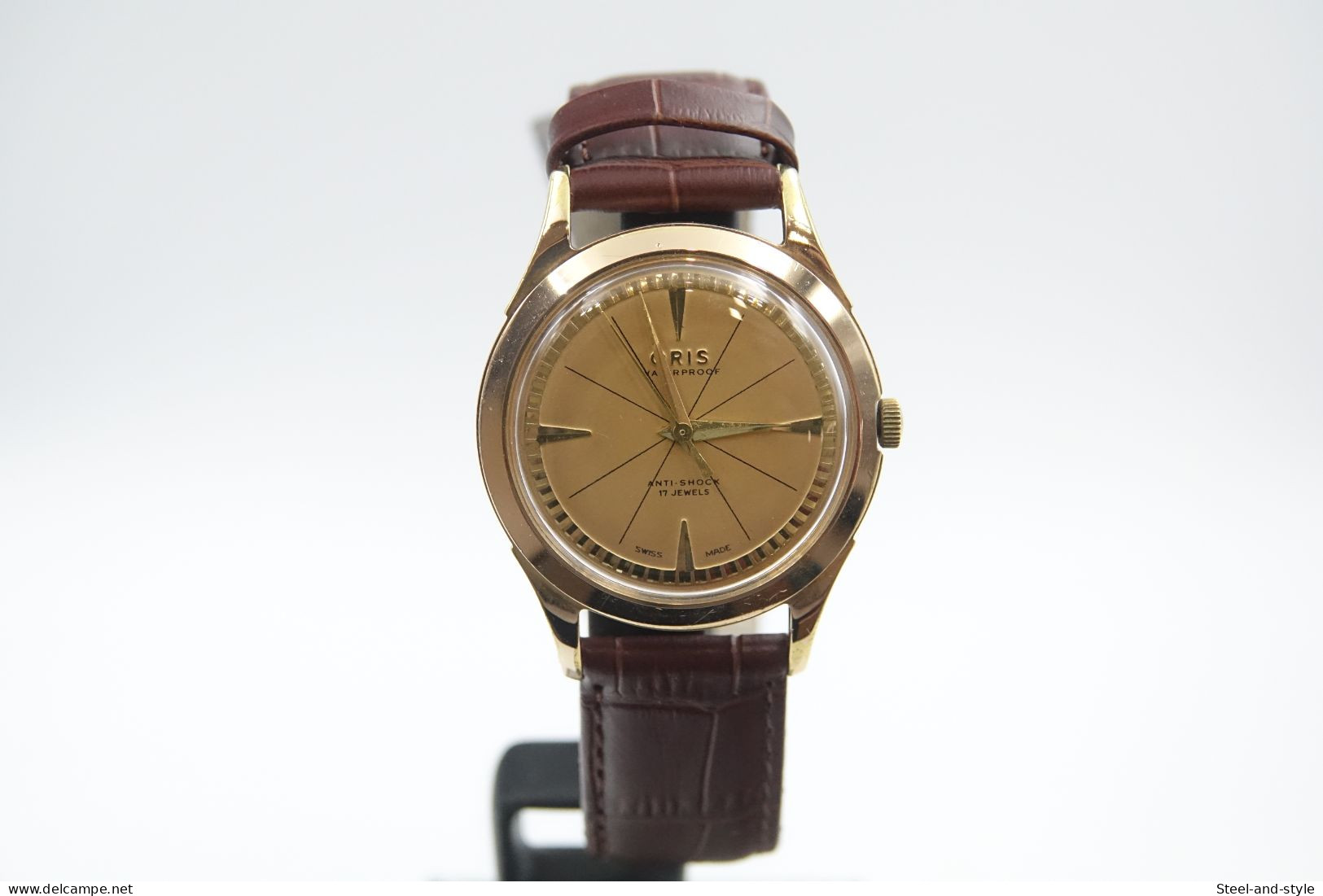 Watches : ORIS MEN ULTRA RARE FLUTED DIAL - 17 Jewels - Original - Swiss Made - Running - 1960's - Excelent Condition - Watches: Modern