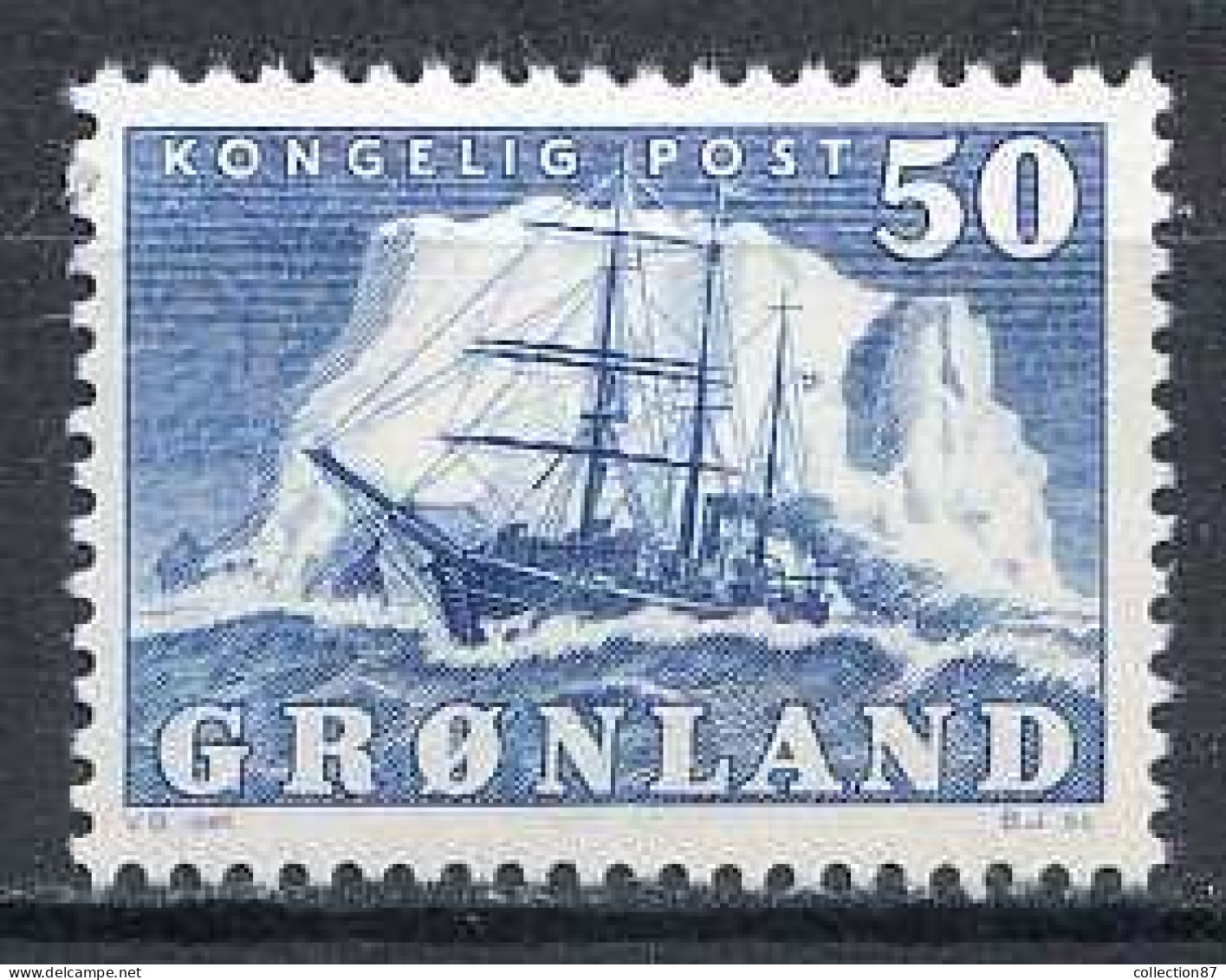 Réf 79 < GROENLAND < Yvert N° 24 * - MH * < Voilier Bateau " Gustav Holm " - Ongebruikt