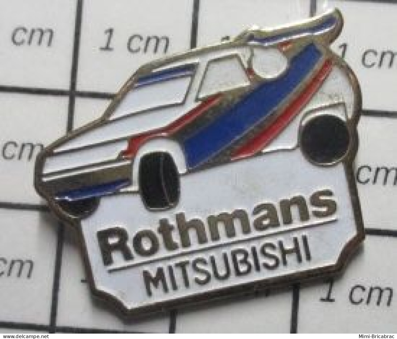 619 Pin's Pins / Beau Et Rare / AUTOMOBILES / VOITURE MITSUBISHI RALLYE ROTHMANS - Mitsubishi