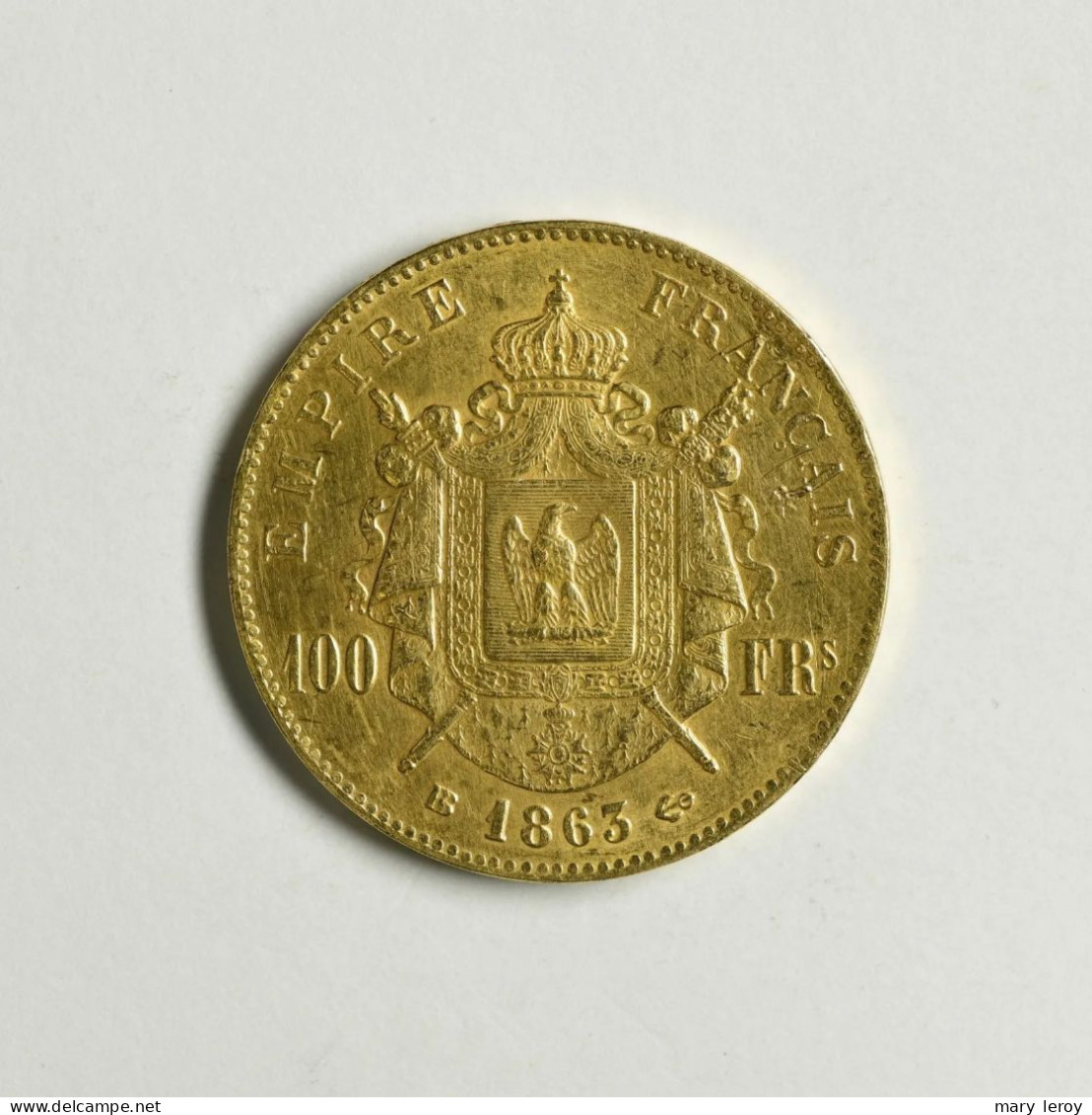 Superbe & Rare Pièce De 100 Francs Or Napoléon III Strasbourg 1863 G. 1136 - 100 Francs-or