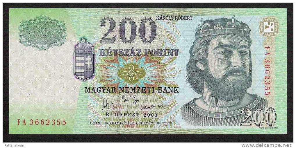 HUNGARY P187c 200 FORINT 2003 #FA  UNC - Ungarn