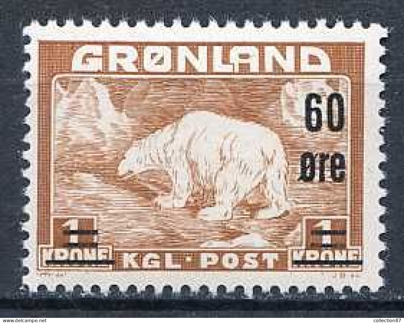 Réf 79 < GROENLAND < Yvert N° 29 * * Luxe - MNH * * < Ours Polaire - Neufs