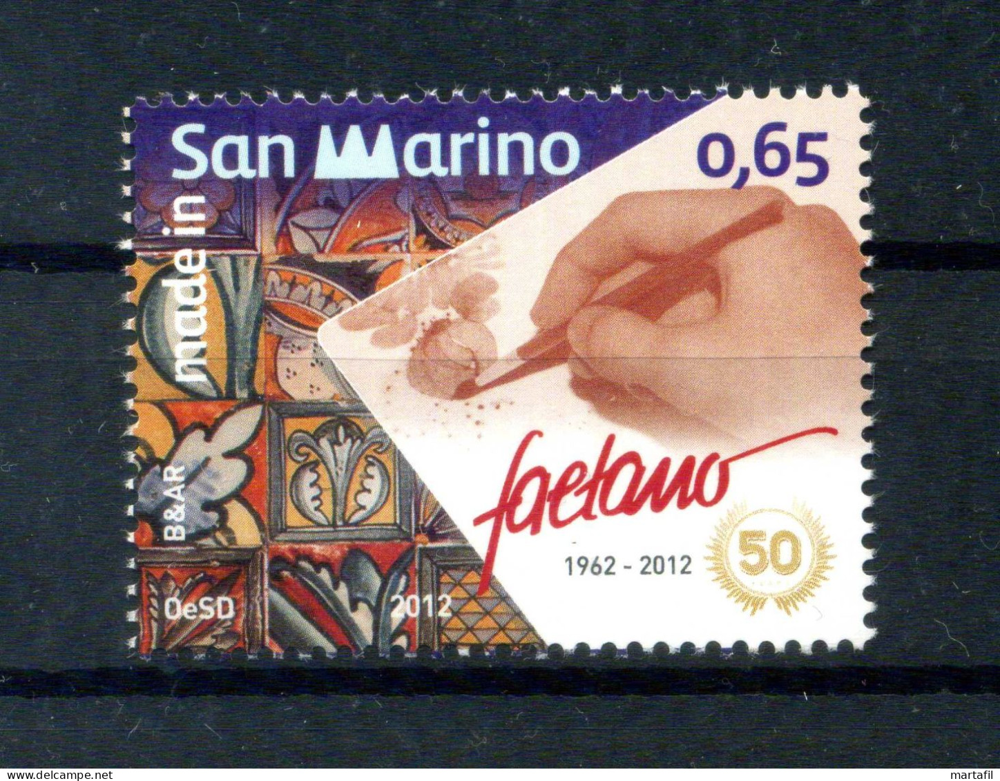 2012 SAN MARINO SET MNH ** 2355 Ceramica Faetana - Nuevos
