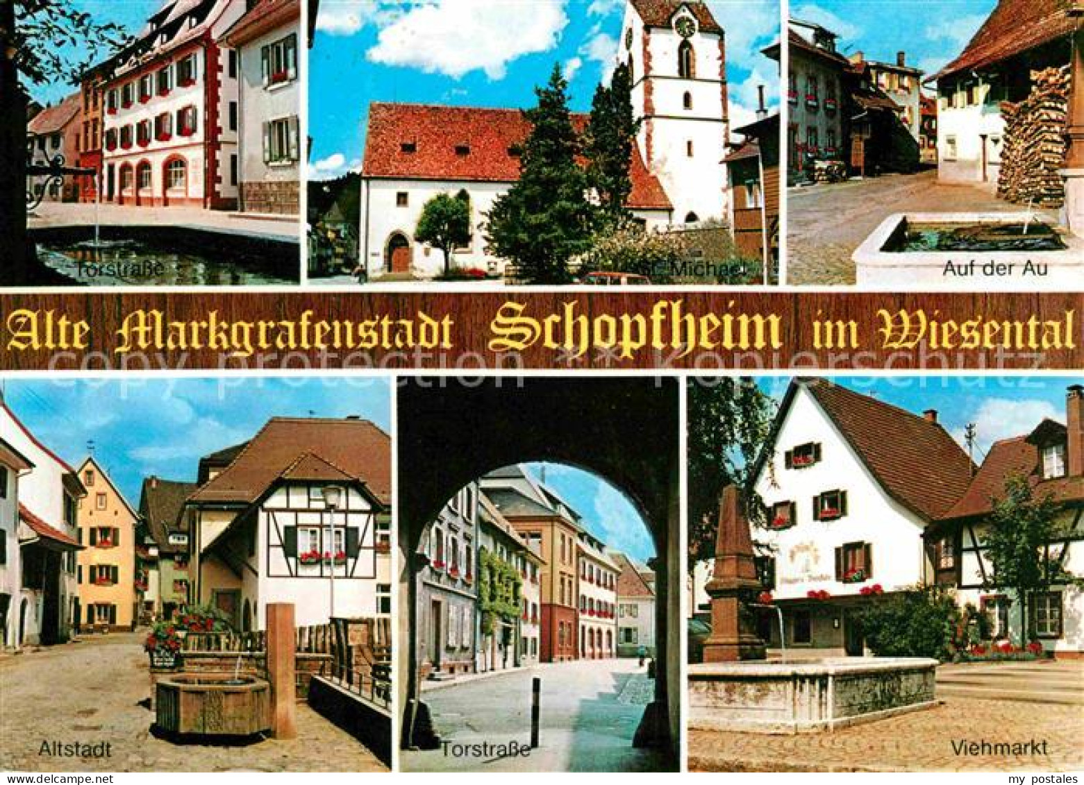 42605282 Schopfheim Alte Marggrafenstadt Torstrasse Michaelkirche Au Altstadt Vi - Schopfheim