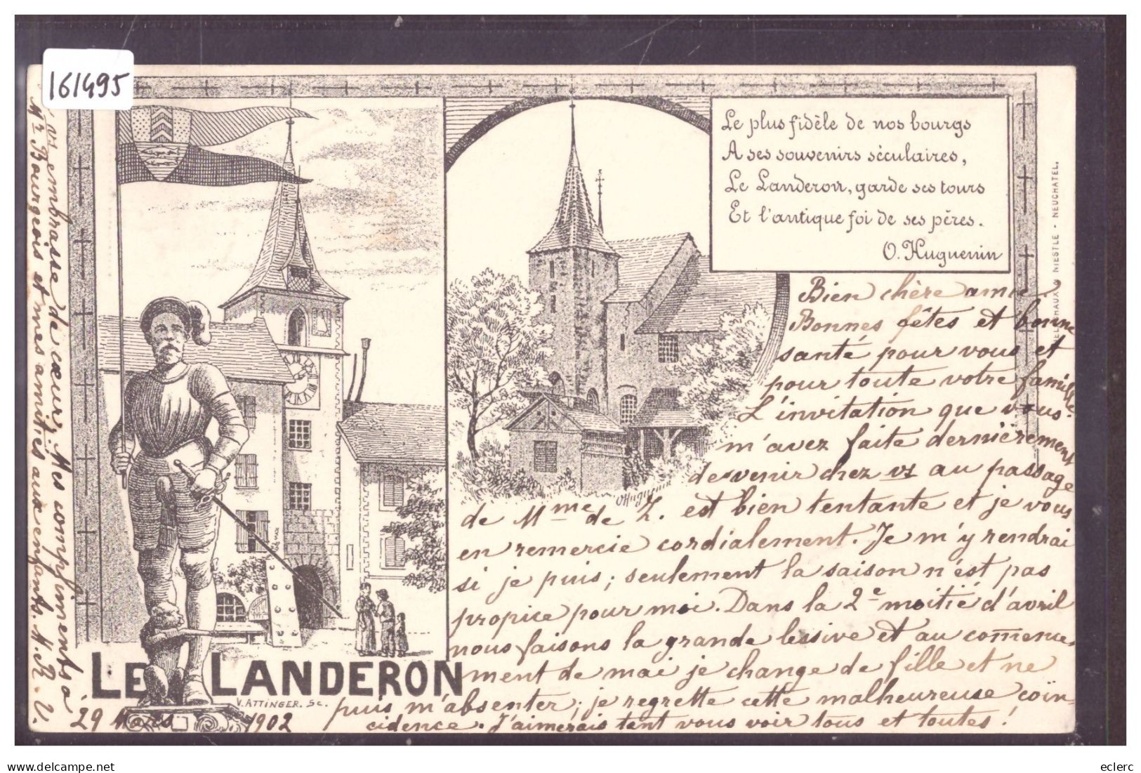 LE LANDERON - PAR O. HUGUENIN - TB - Le Landeron