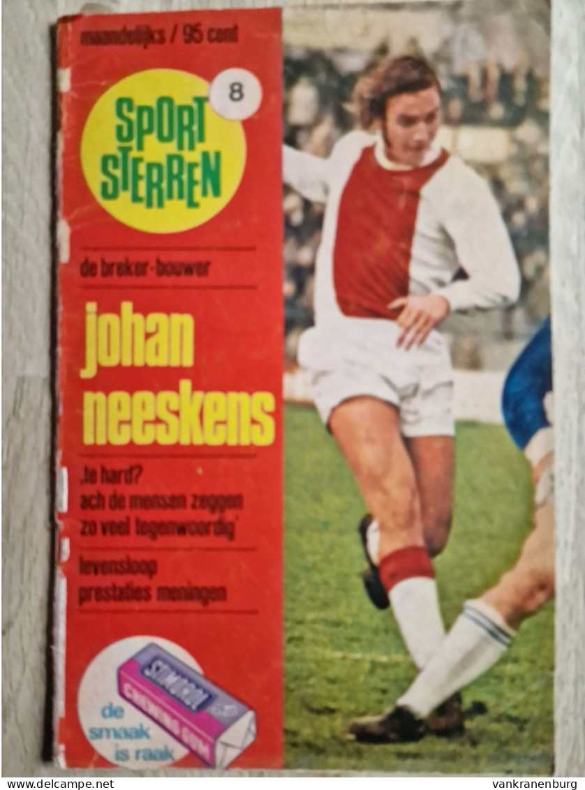 Magazine Sportsterren 8 - Johan Neeskens - Ajax - 1972 - Football Fussball Soccer Voetbal - FC Barcelona New York Cosmos - Books