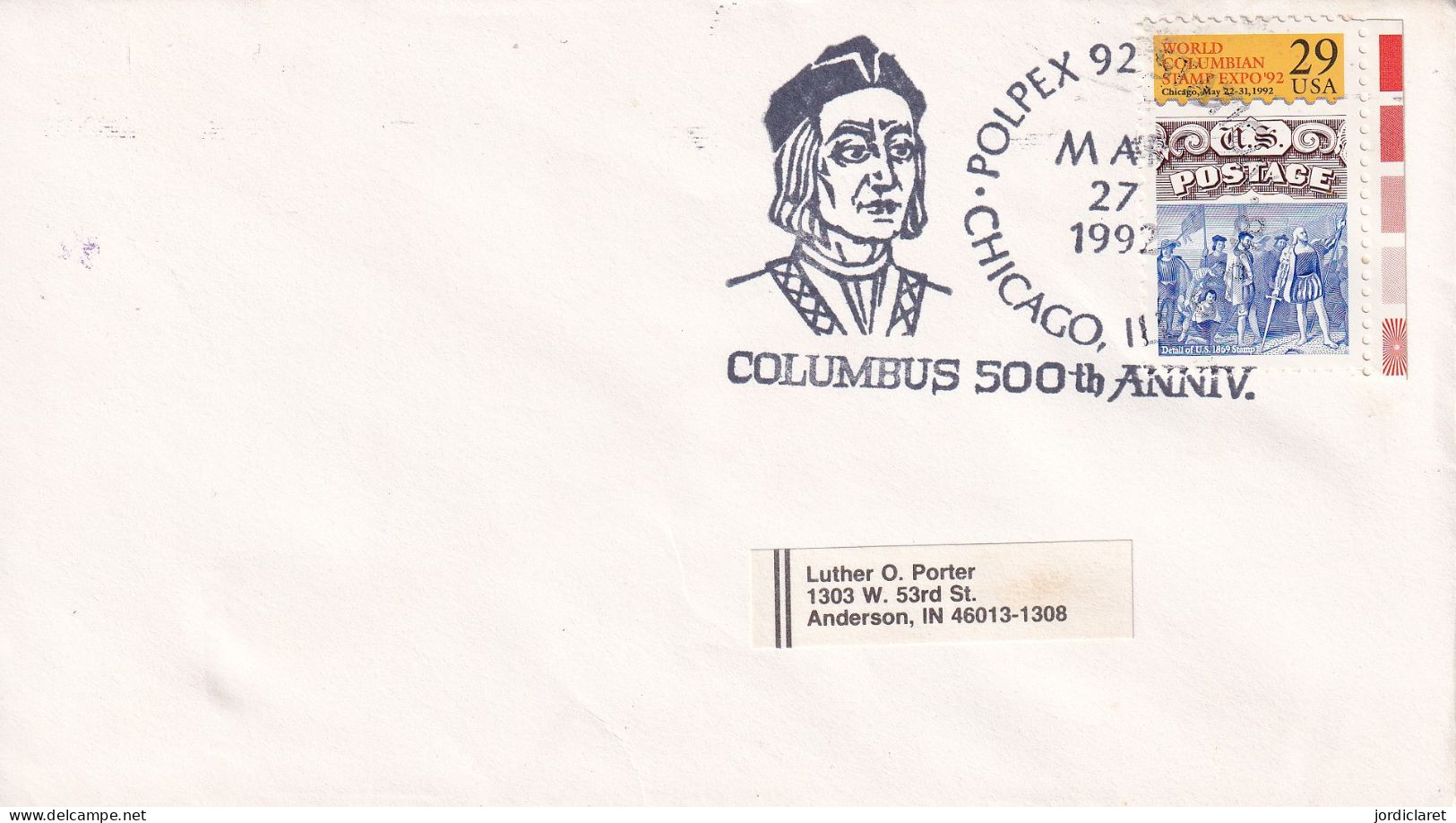 POSMARKET 1992   USA - Cristoforo Colombo