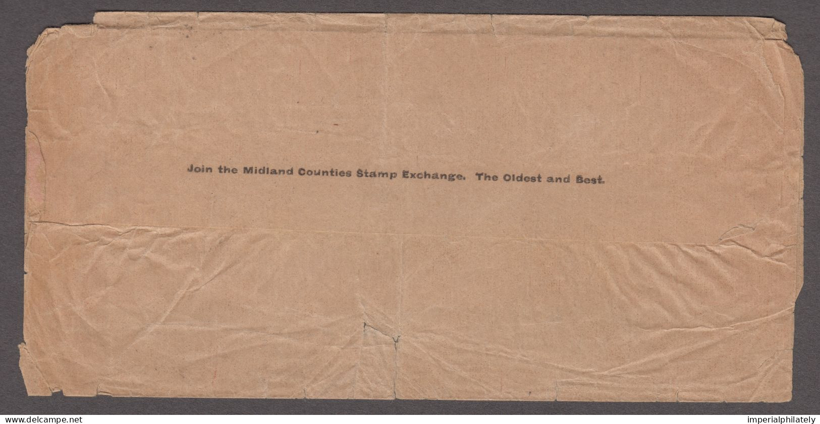 1896 (Dec 4) "The Philatelic Chronicle And The Advertiser" Printed Wrapper With 1887 1/2d Vermilion Tied Birmingham Cds - Covers & Documents