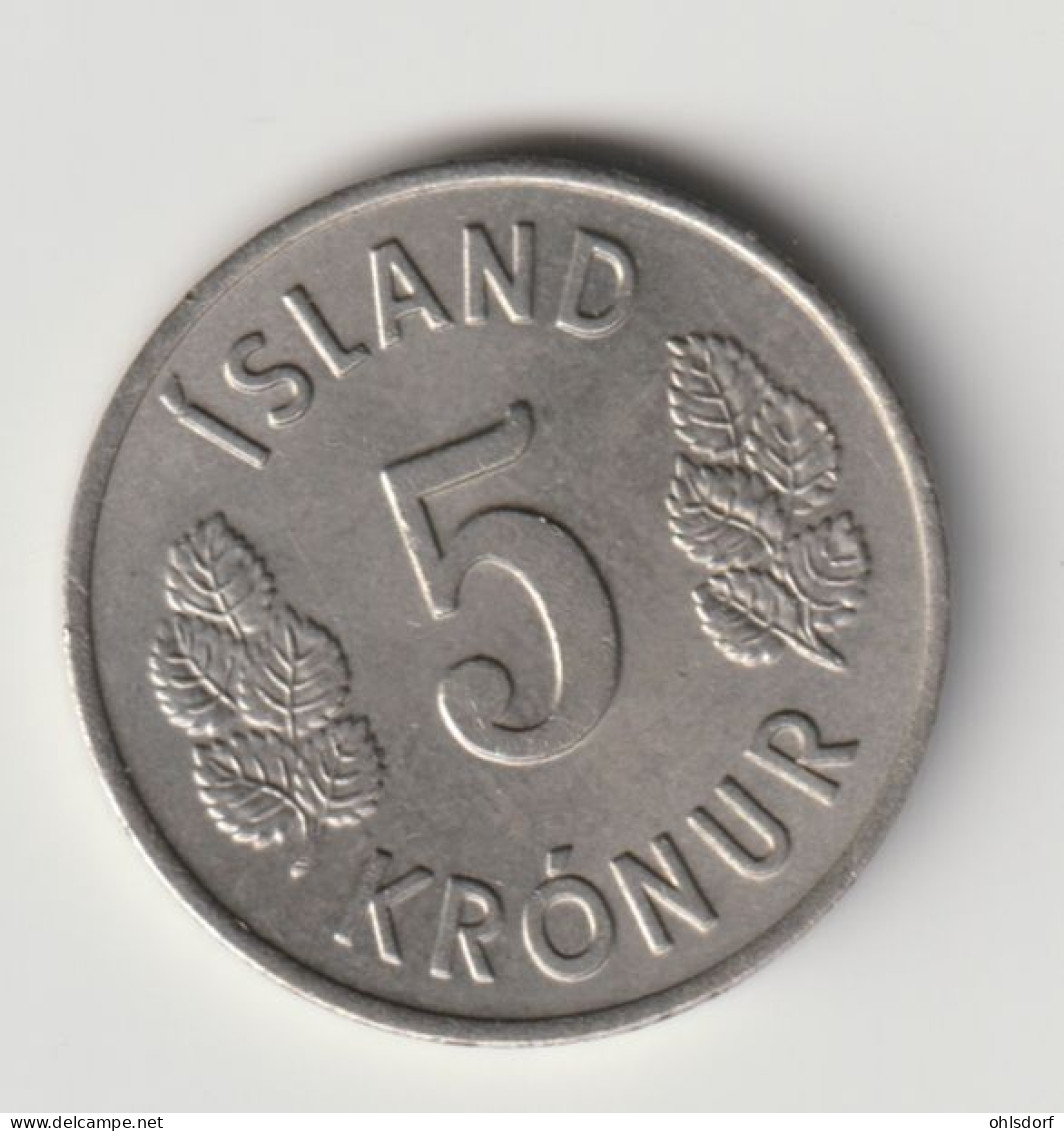 ICELAND 1977: 5 Kronur, KM 18 - Iceland