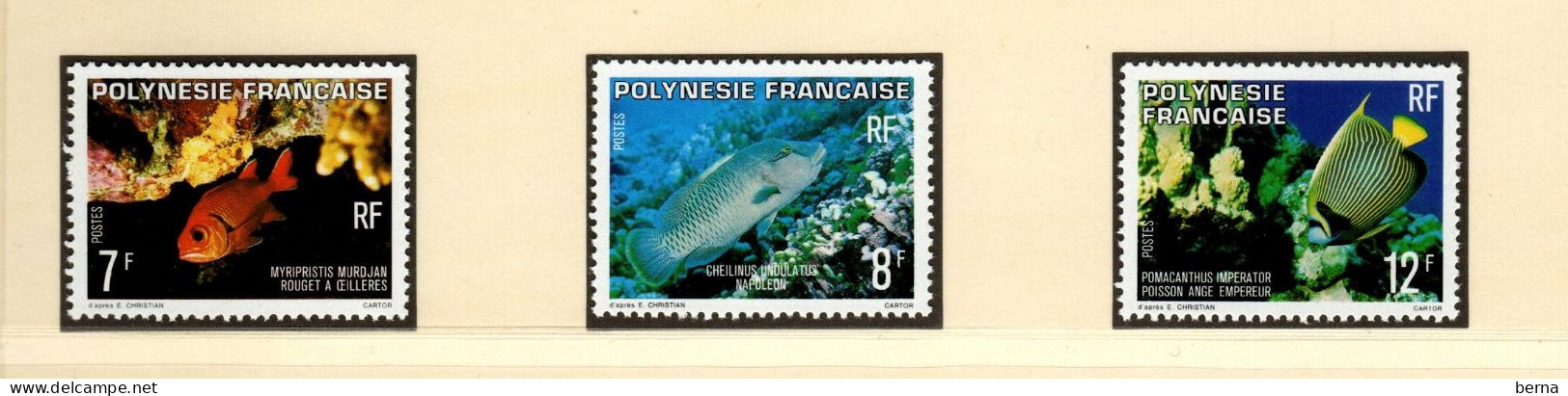 POLYNESIE 147/149 POISSONS FISHES    LUXE NEUF SANS CHARNIERE - Neufs