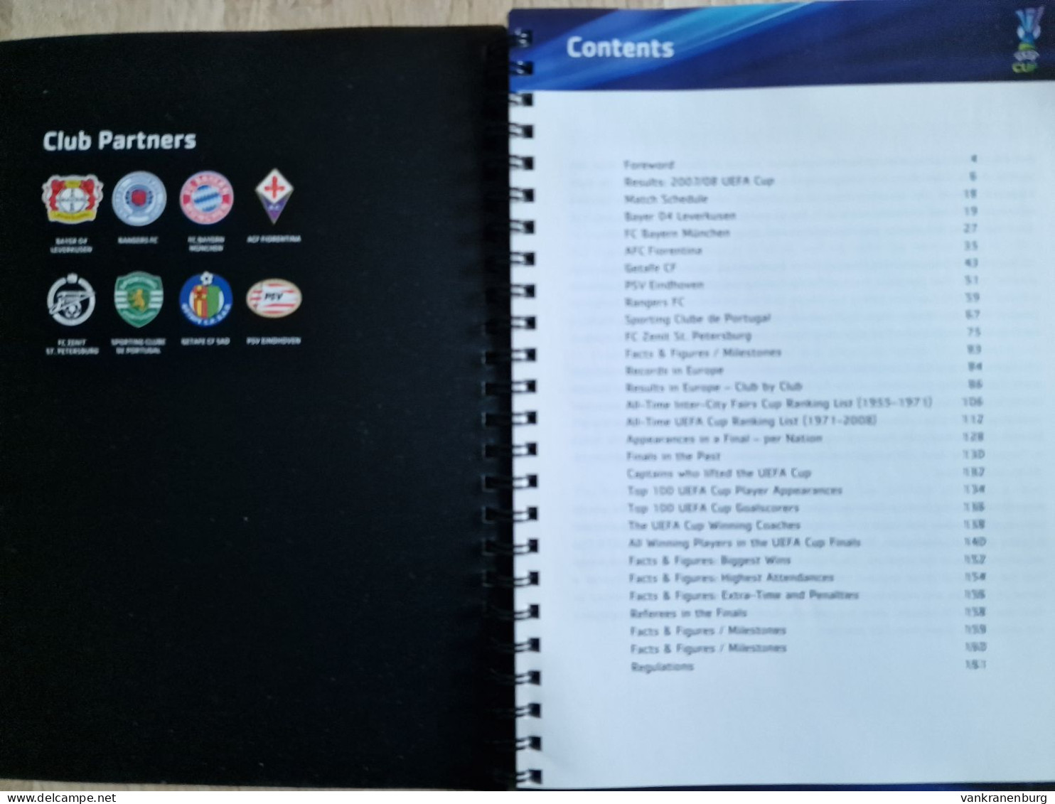 Programme Handbook Final Phase - 2007/2008 - UEFA CUP - Programm - Football - Rangers FC FC Zenit St. Petersburg - Libros