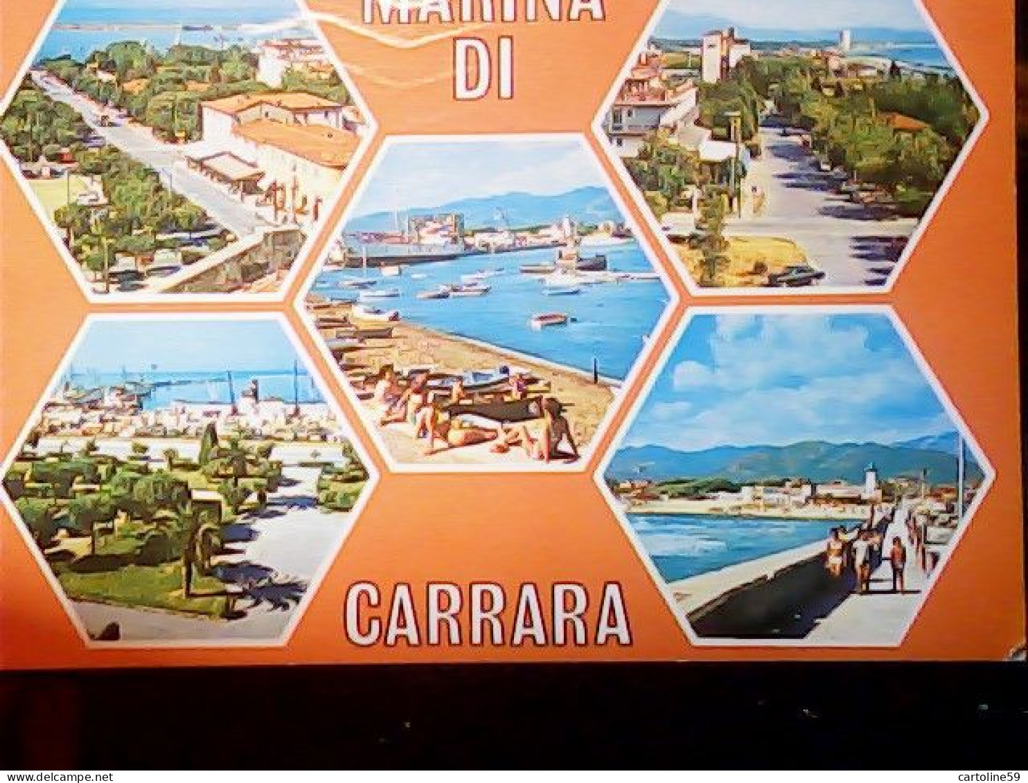 23 CARD  CARRARA E MARINA DI CARRARA  VARIE VEDUTE  VBN1965< JQ4392