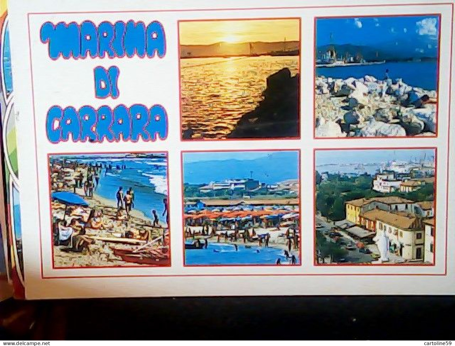 23 CARD  CARRARA E MARINA DI CARRARA  VARIE VEDUTE  VBN1965< JQ4392