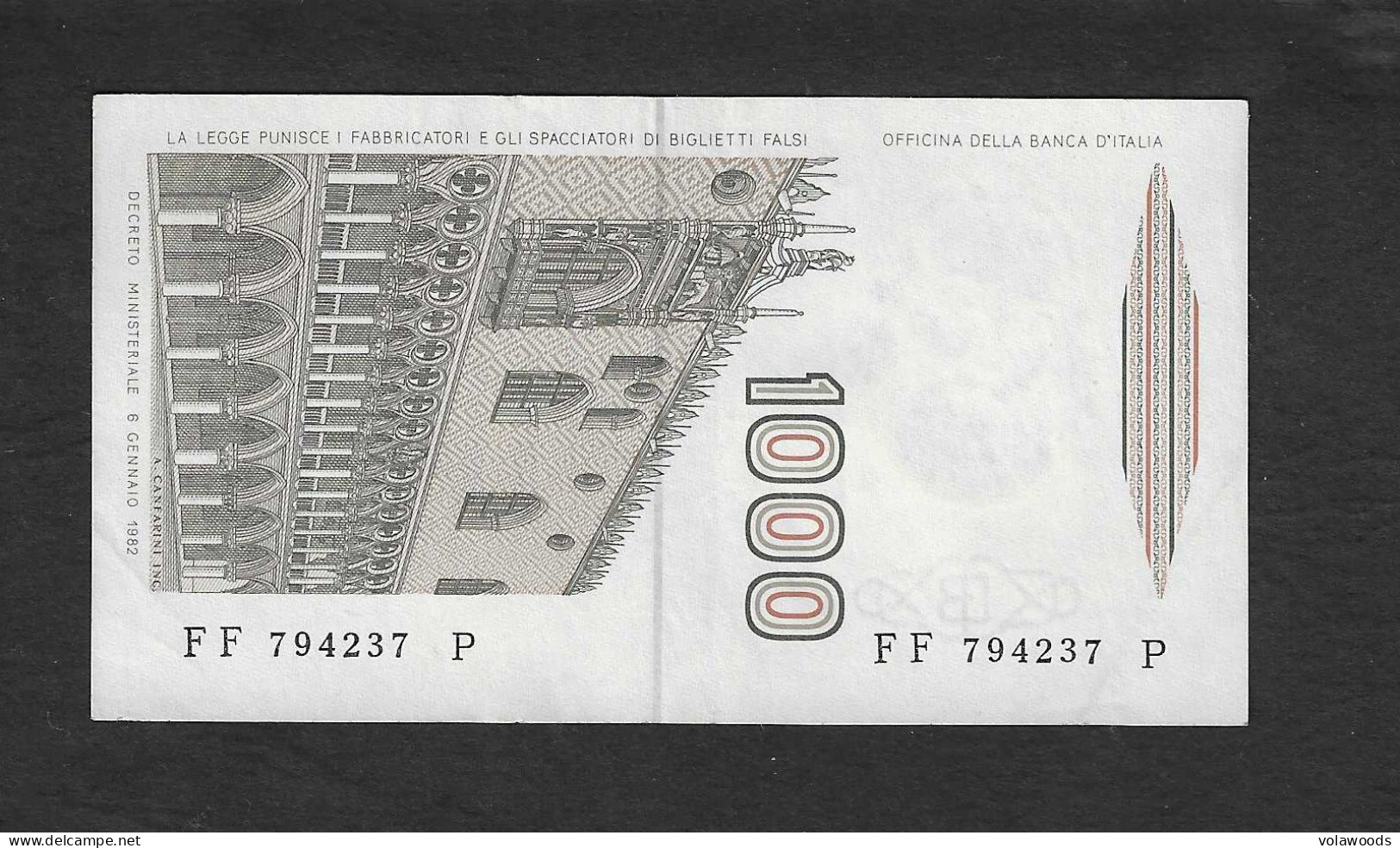 Italia - Banconota Non Circolata FdS AUNC Da 1000 Lire " Marco Polo" Lettera F P-109b - 1988 #19 - 1000 Liras