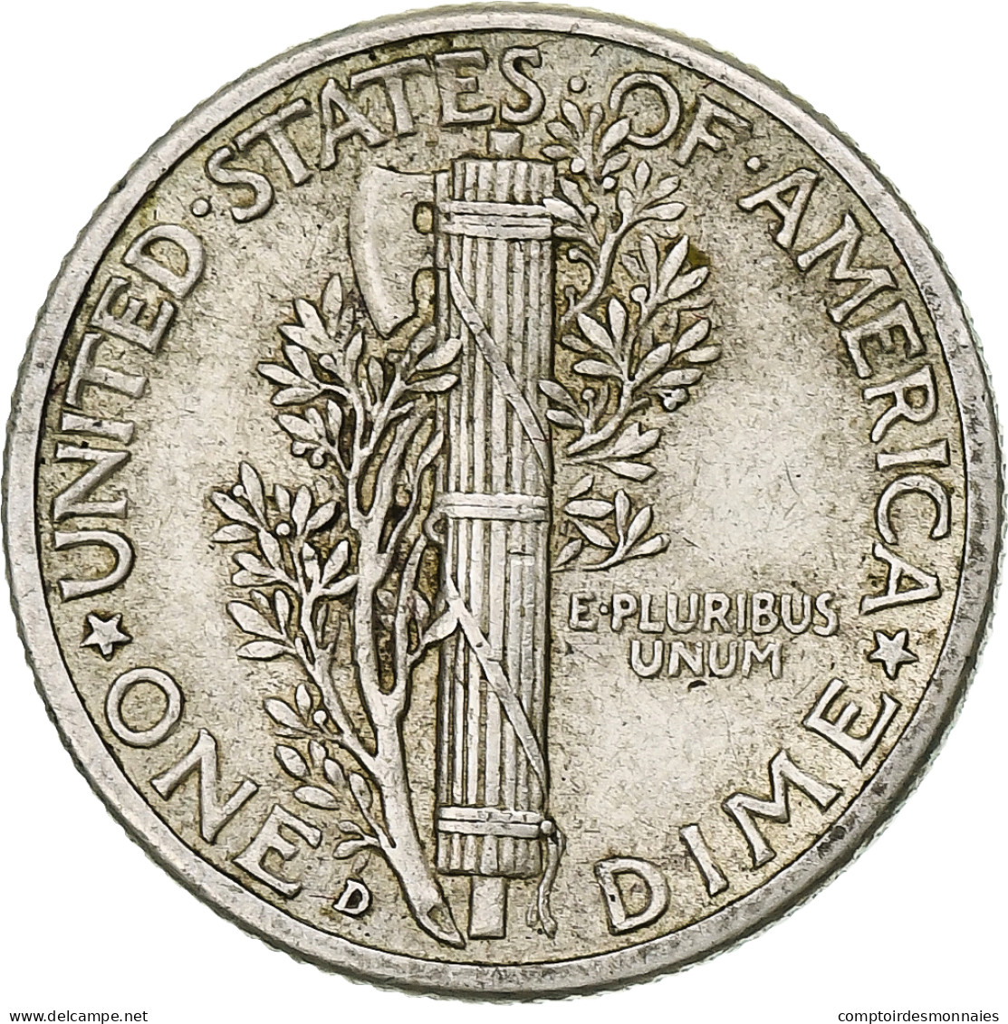 États-Unis, Mercury Dime, Dime, 1940, U.S. Mint, Denver, TTB+, Argent, KM:140 - 1916-1945: Mercury (Mercure)