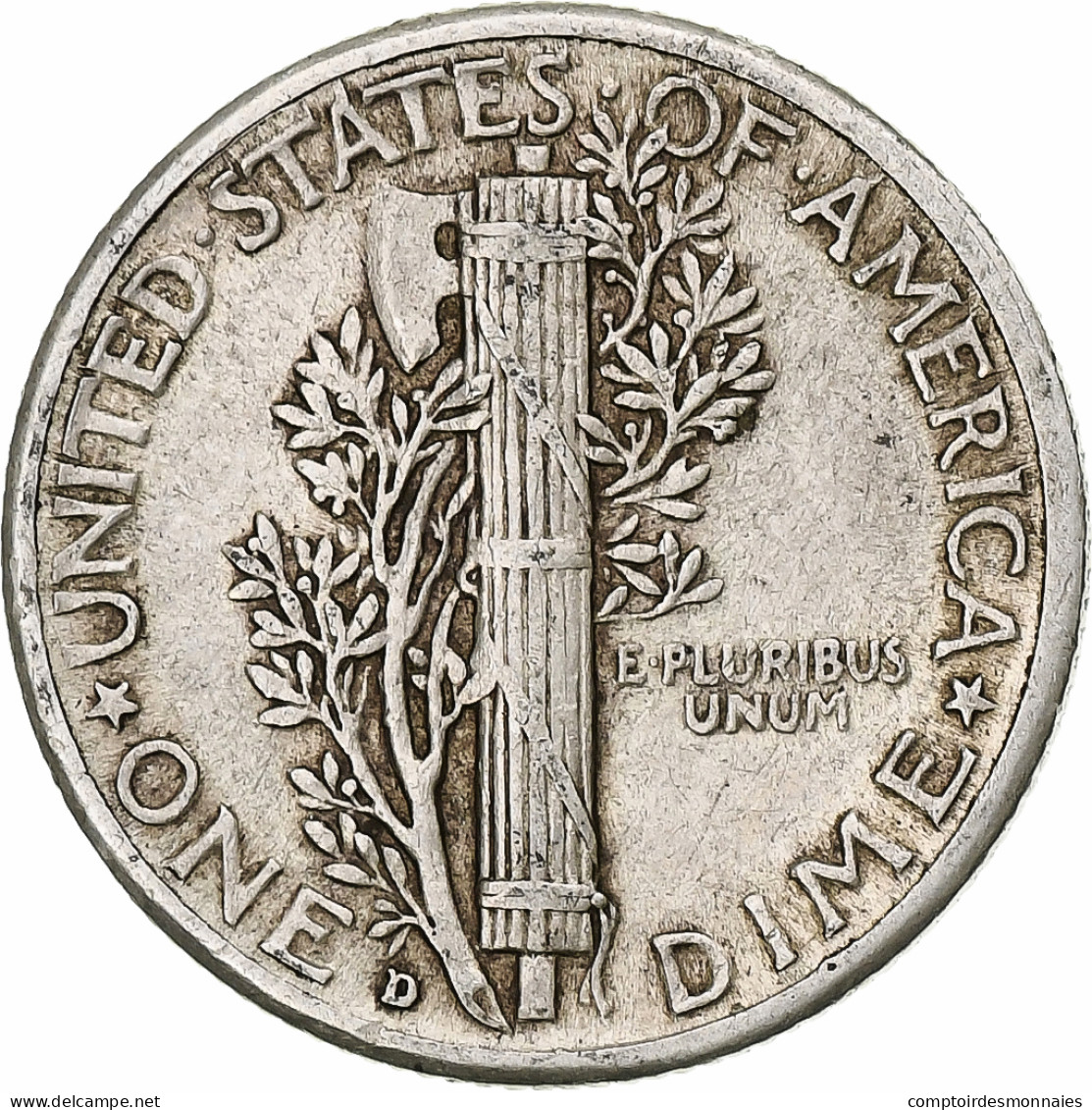 États-Unis, Mercury Dime, Dime, 1942, U.S. Mint, Denver, TTB, Argent, KM:140 - 1916-1945: Mercury (Mercurio)